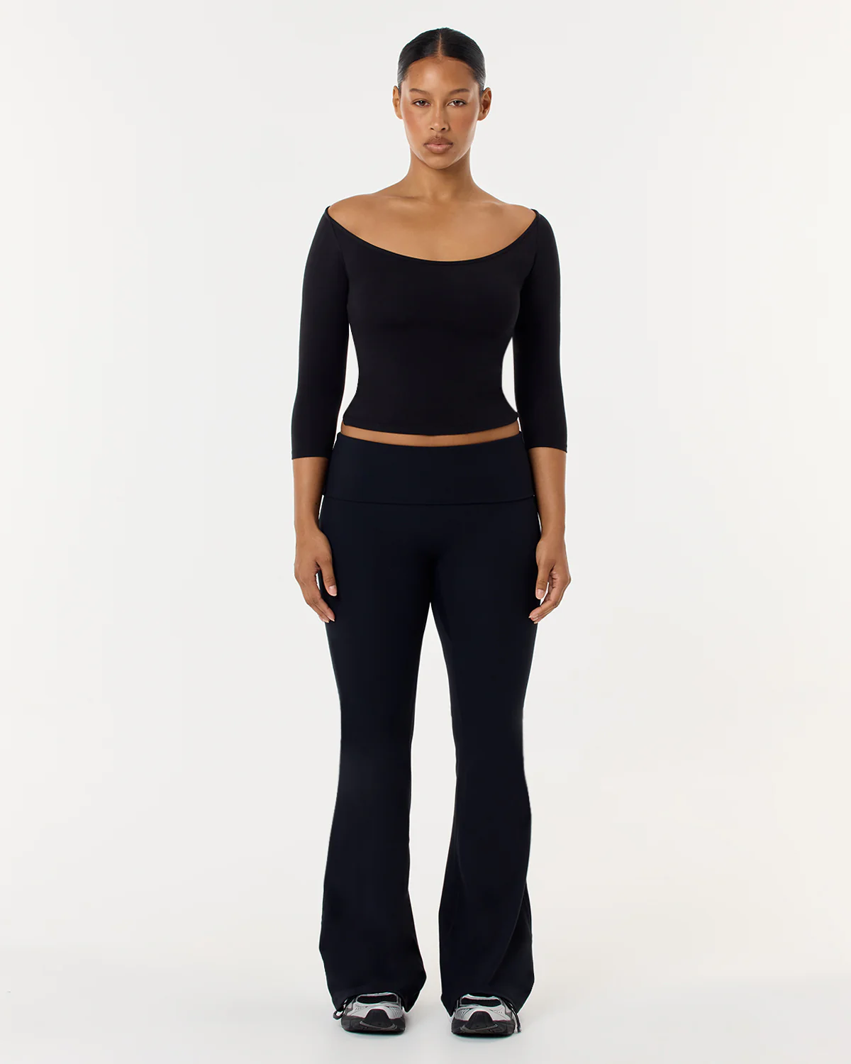 3/4 Sleeve Top | Black - Image 6