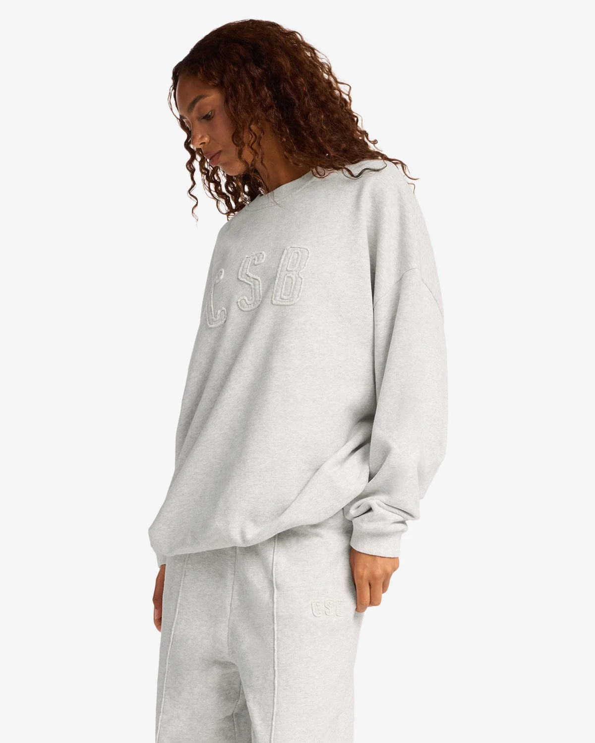 CSB Crewneck Sweatshirt | Snow Marl - Image 3
