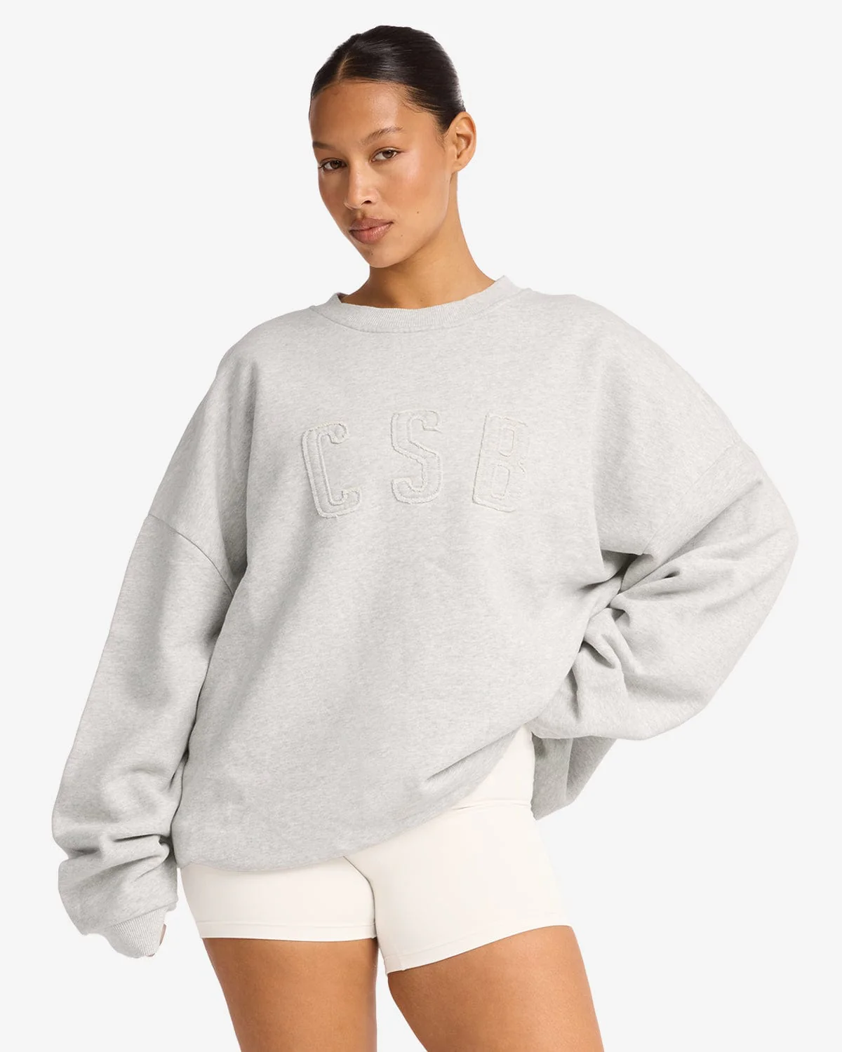 CSB Crewneck Sweatshirt | Snow Marl - Image 7