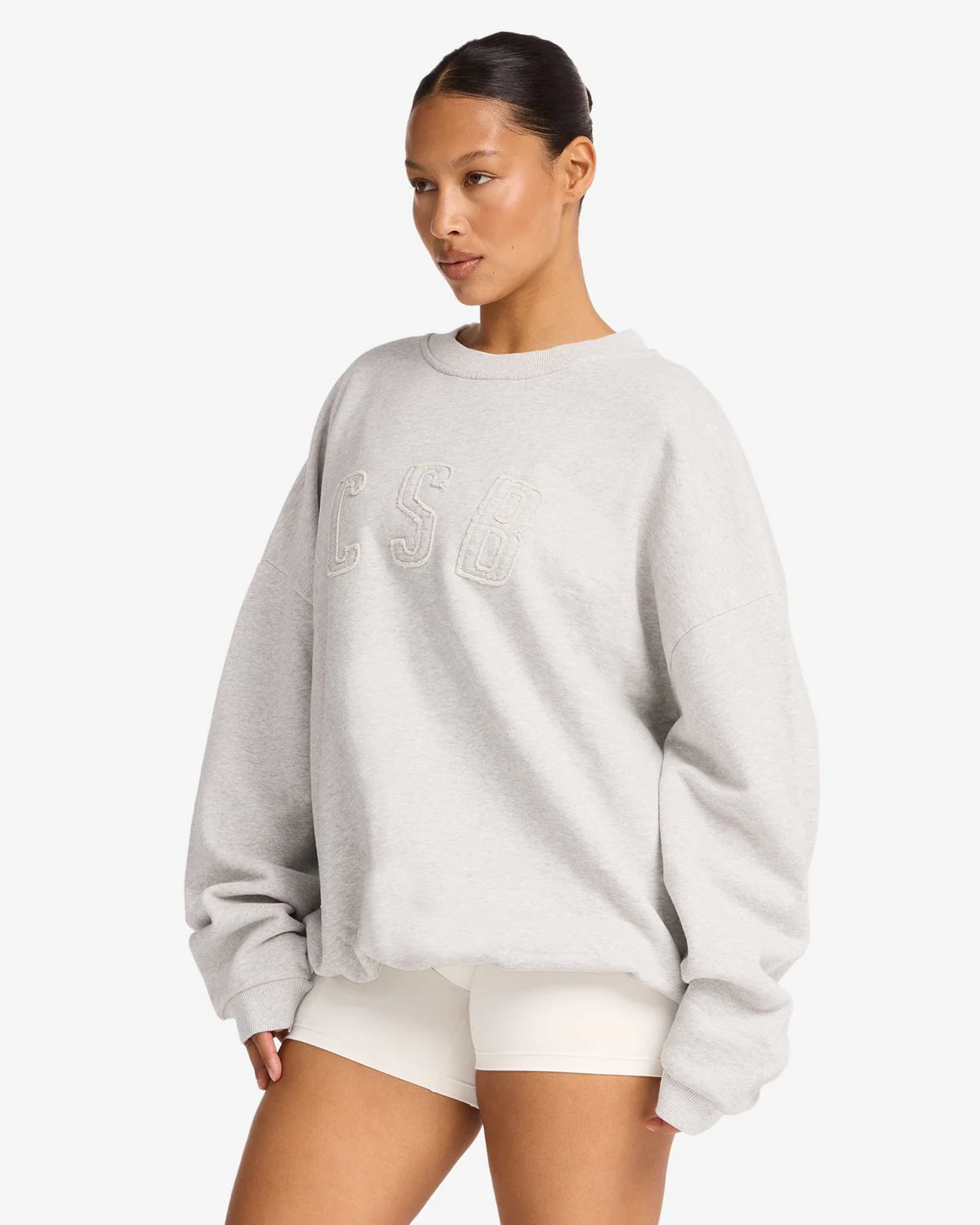 CSB Crewneck Sweatshirt | Snow Marl - Image 8