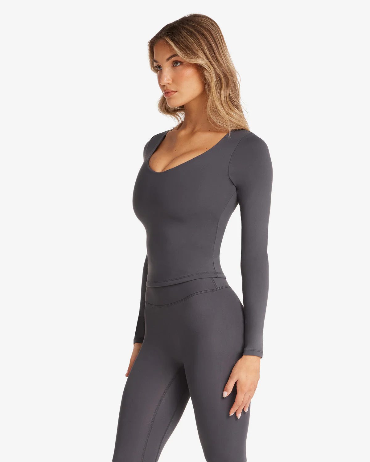 Form Alina Long Sleeve Top | Charcoal - Image 7