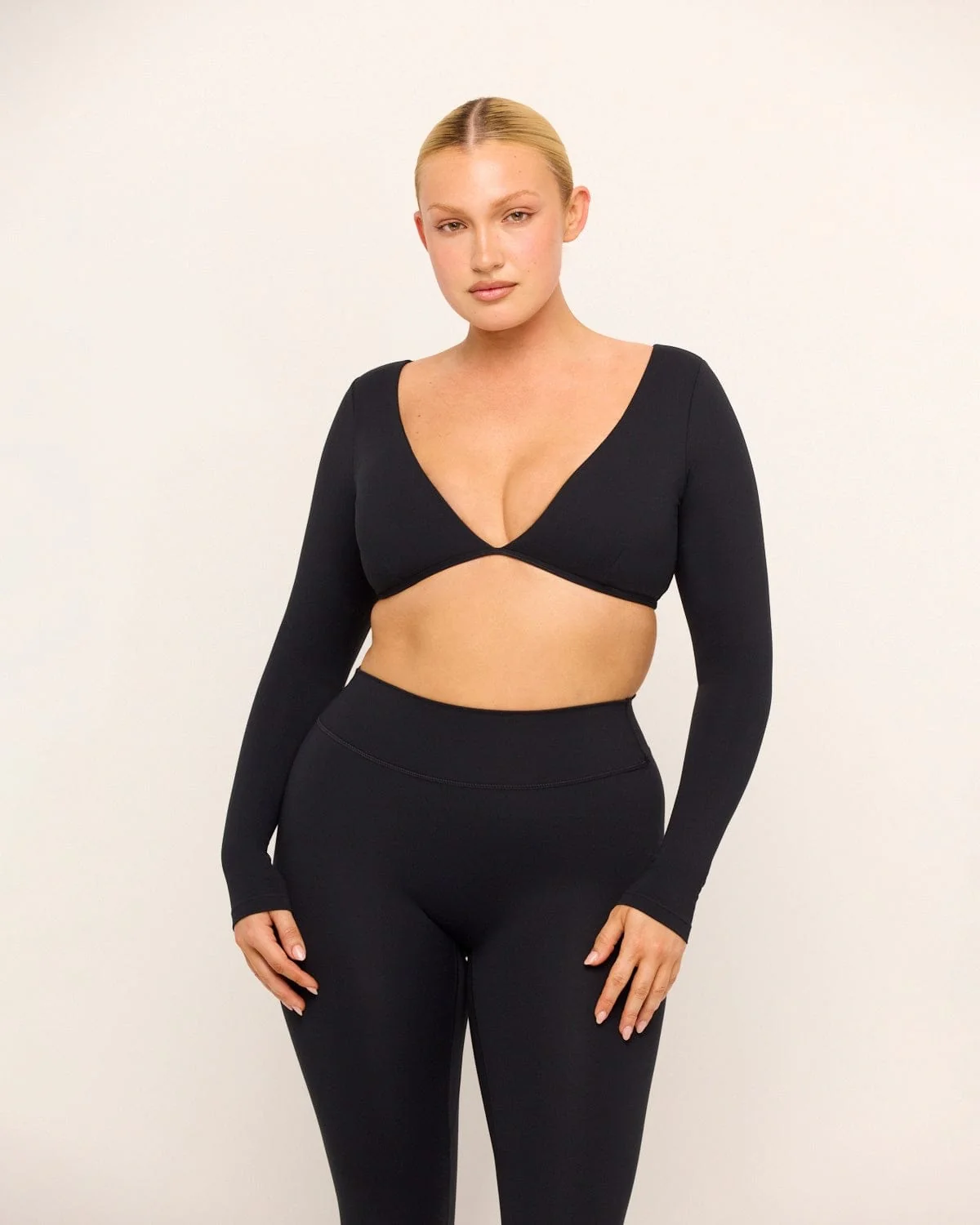 Form Contour Long Sleeve Crop | Black - Image 5