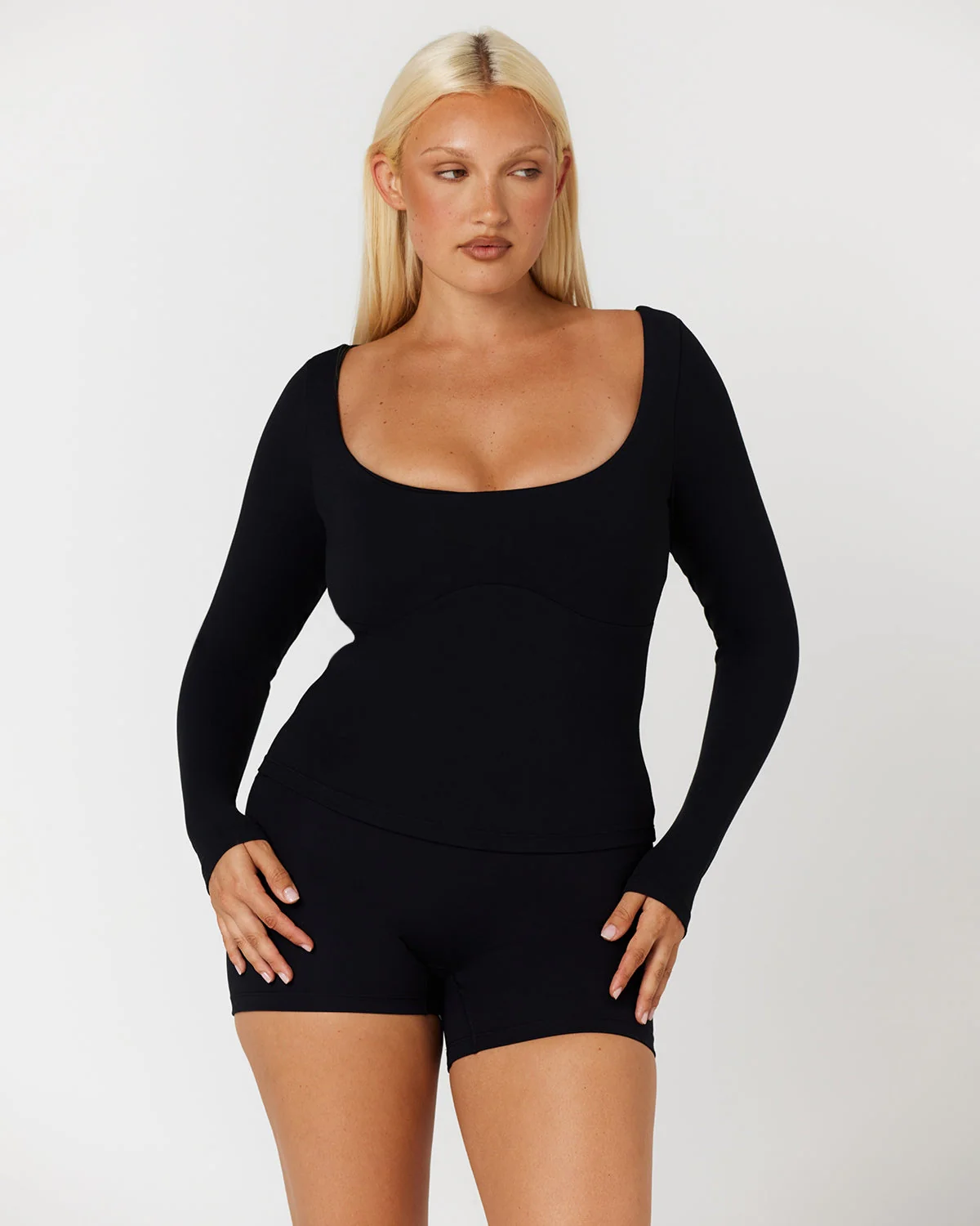 Form Eloise Long Sleeve Top | Black - Image 5