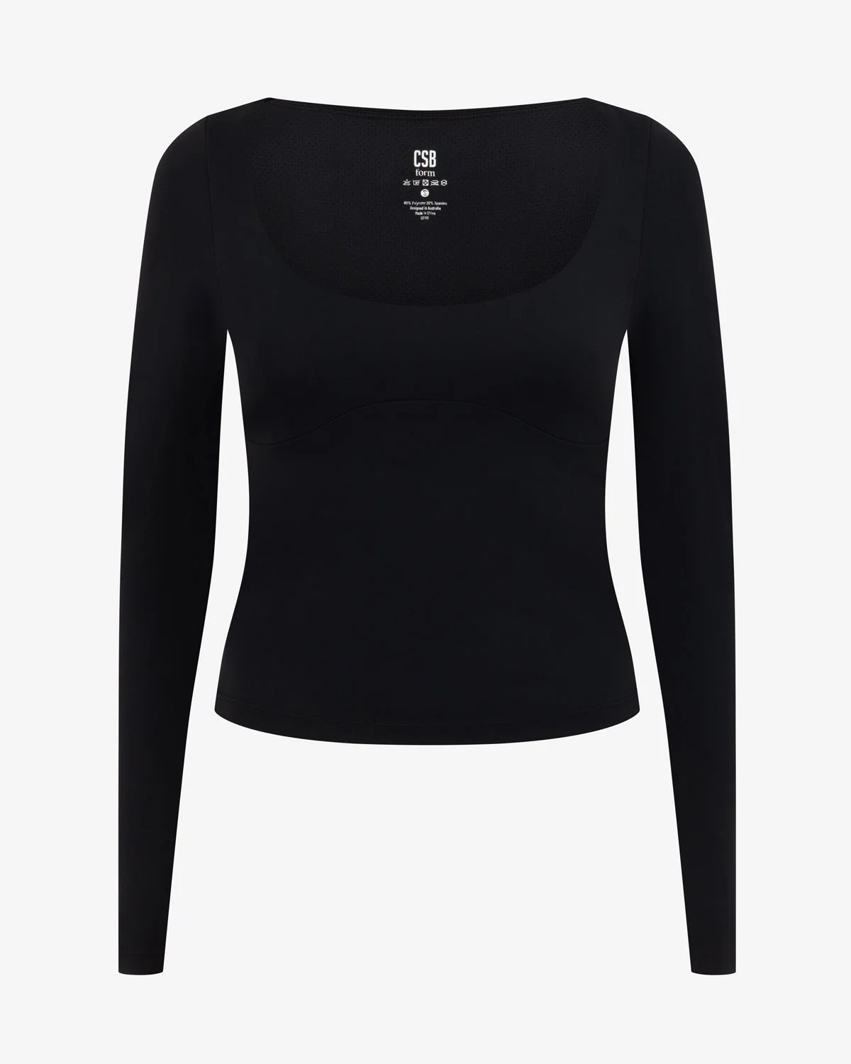 Form Eloise Long Sleeve Top | Black - Image 8