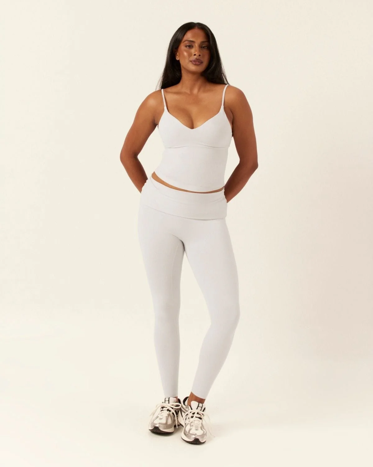 Form Fold Over Leggings | Dusty Grey - Image 6