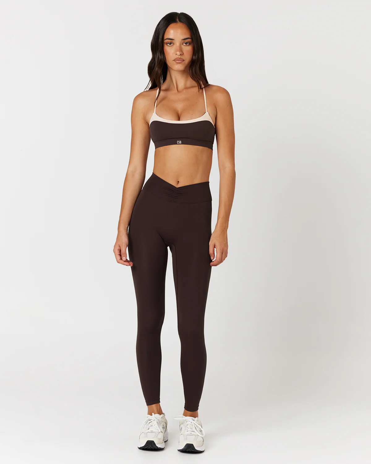 Form Gather Waist Leggings | Espresso - Image 3
