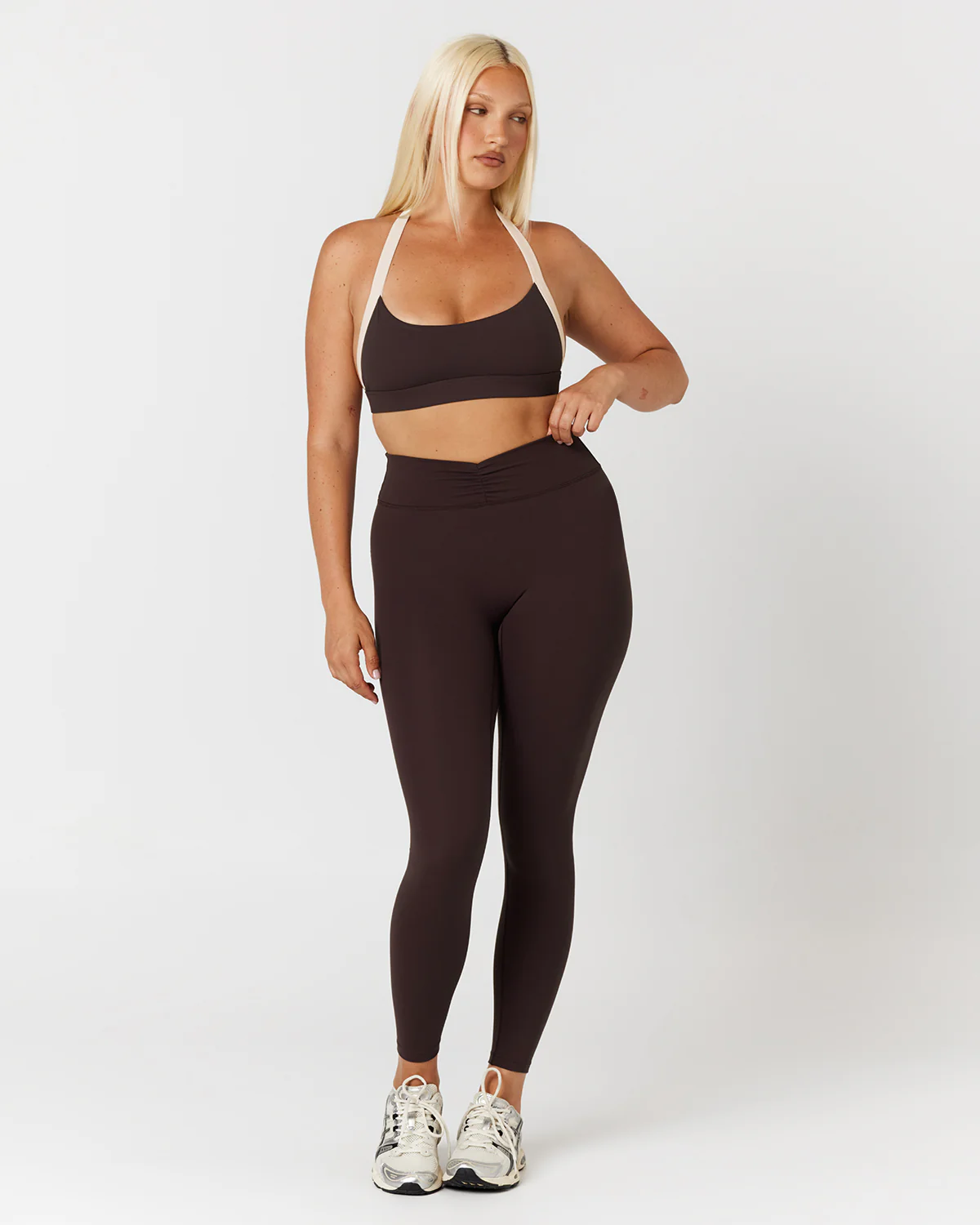 Form Gather Waist Leggings | Espresso - Image 5