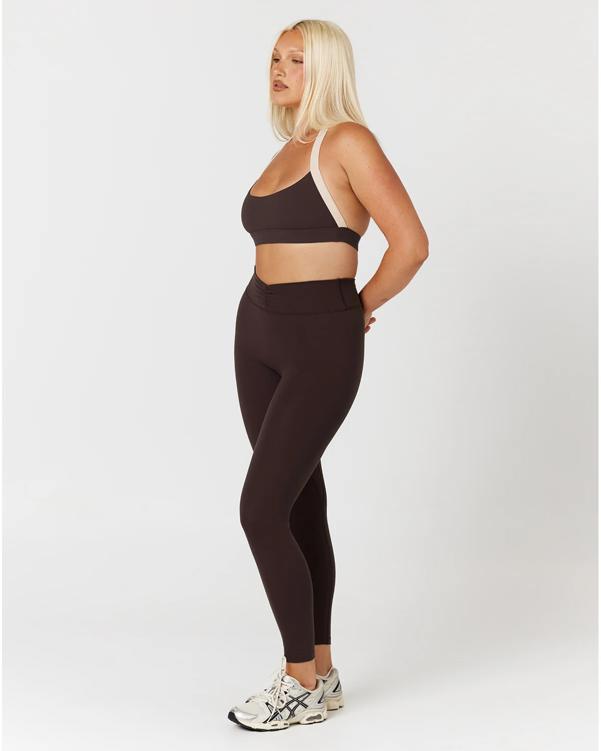 Form Gather Waist Leggings | Espresso - Image 7