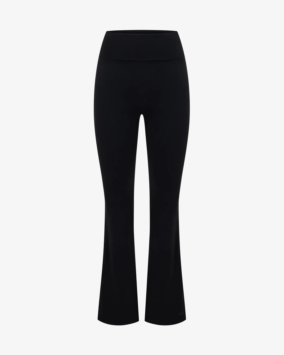 Form Invisible Scrunch Flare Fold Over Leggings | Black - Image 5
