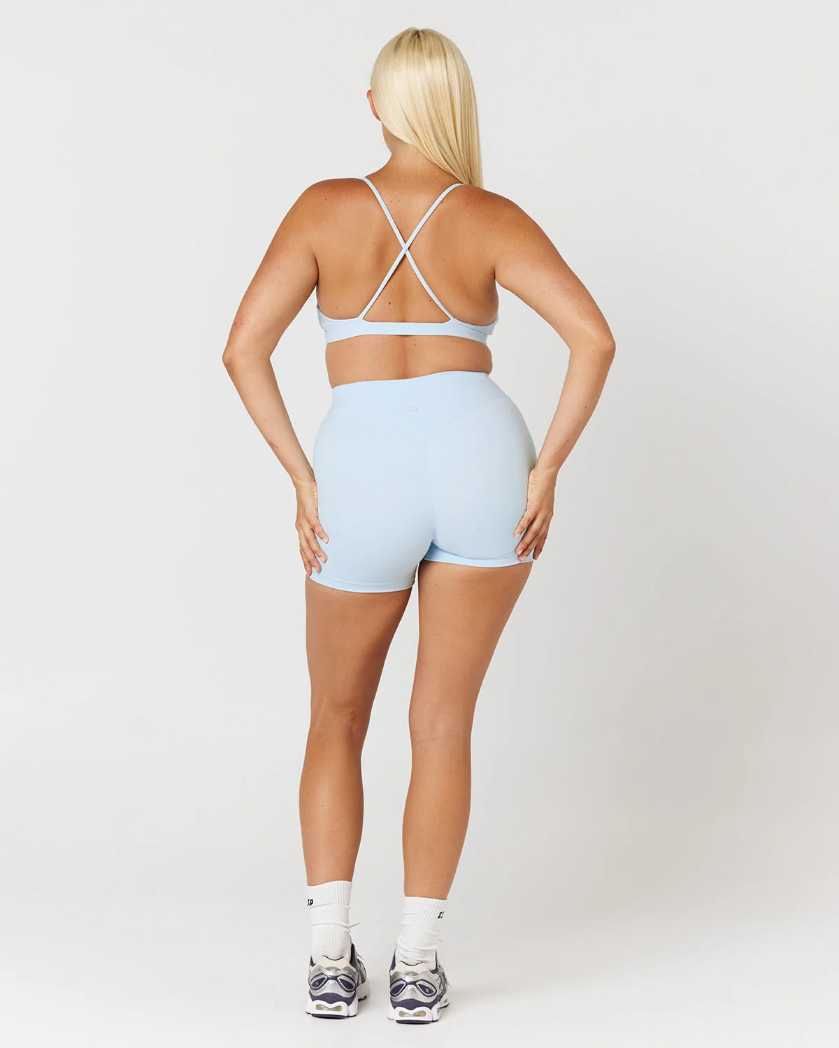 Form Invisible Scrunch Shorts 4" | Powder Blue - Image 6