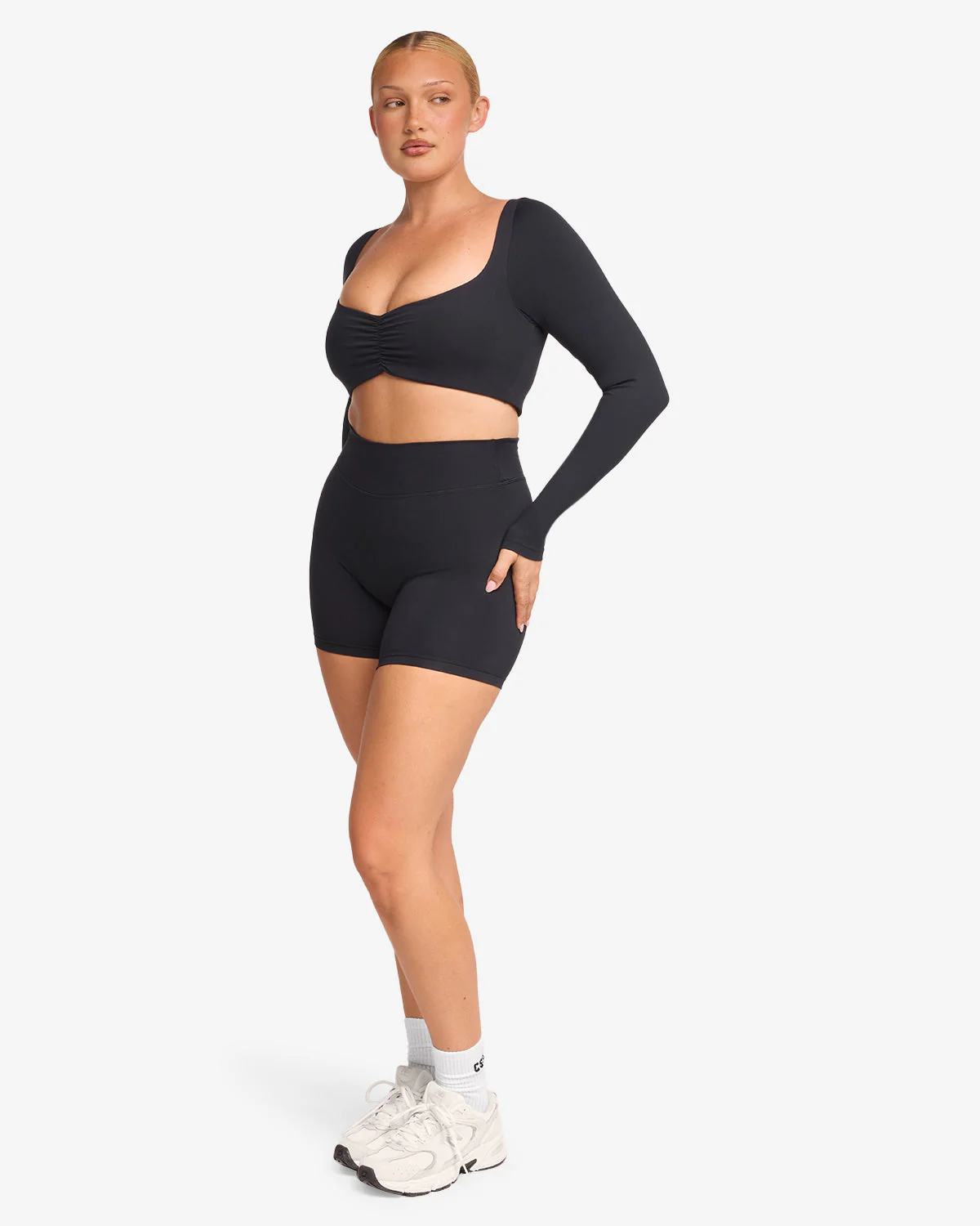 Form Invisible Scrunch Shorts 5" | Black - Image 8