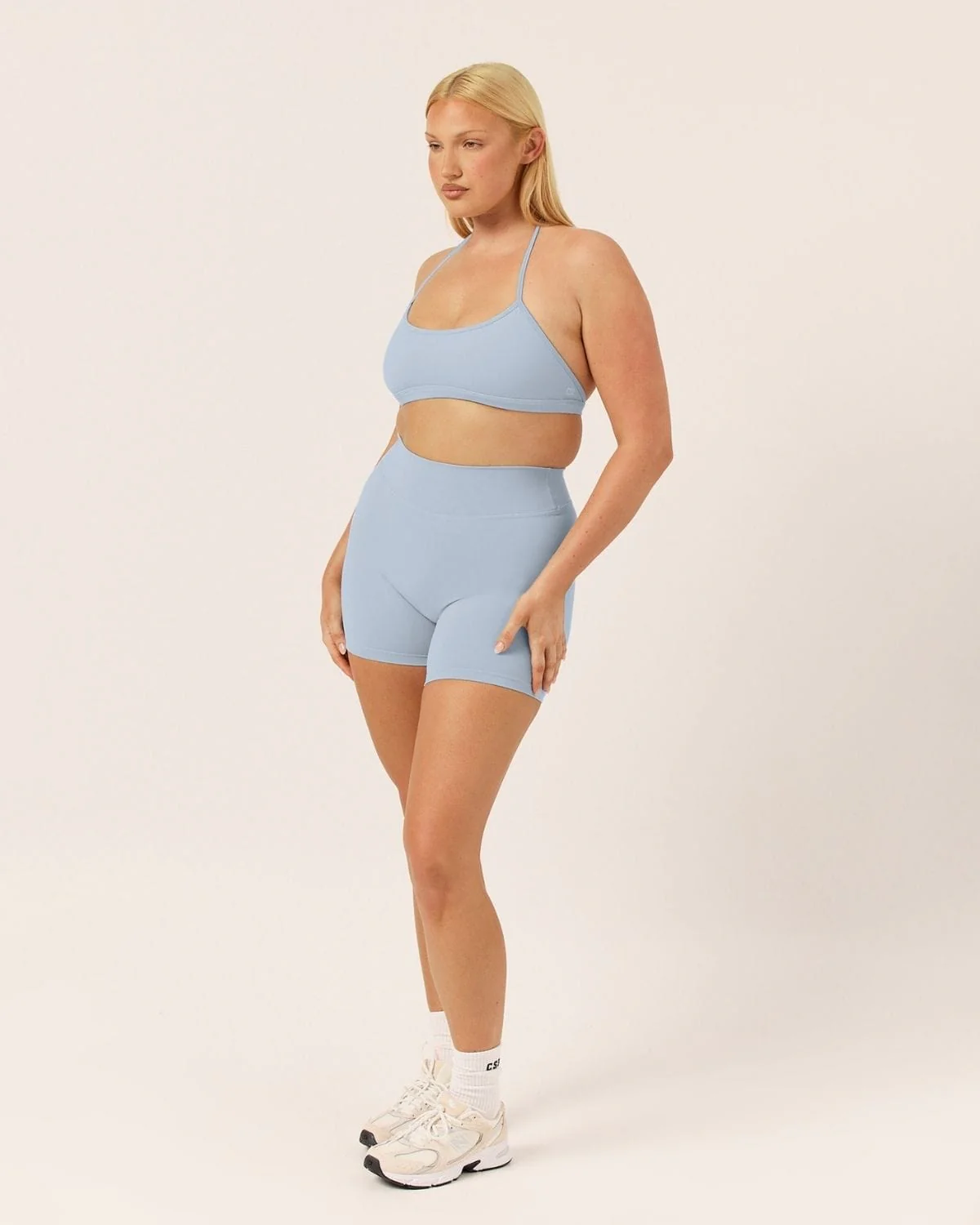 Form Invisible Scrunch Shorts 5" | Dusty Blue - Image 9