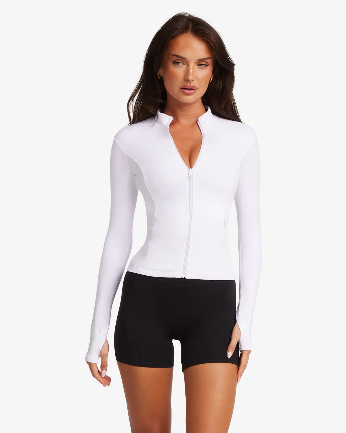 Freedom Pocket Zip Up Jacket | White - Image 12