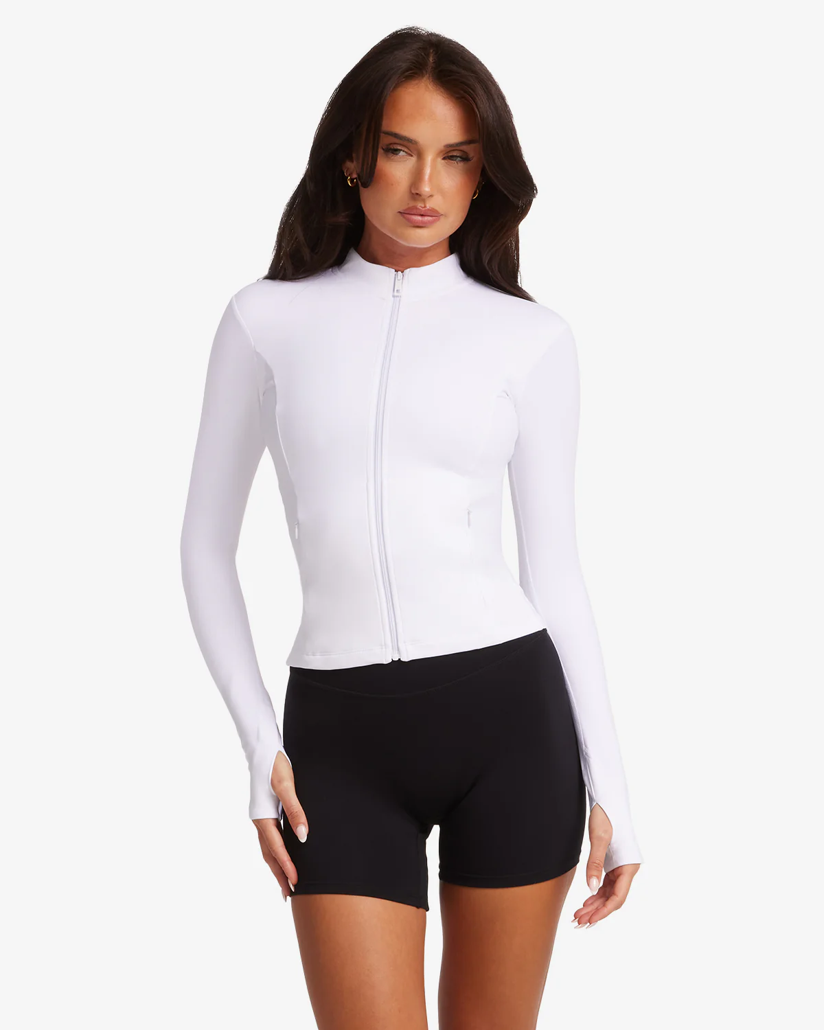 Freedom Pocket Zip Up Jacket | White - Image 13
