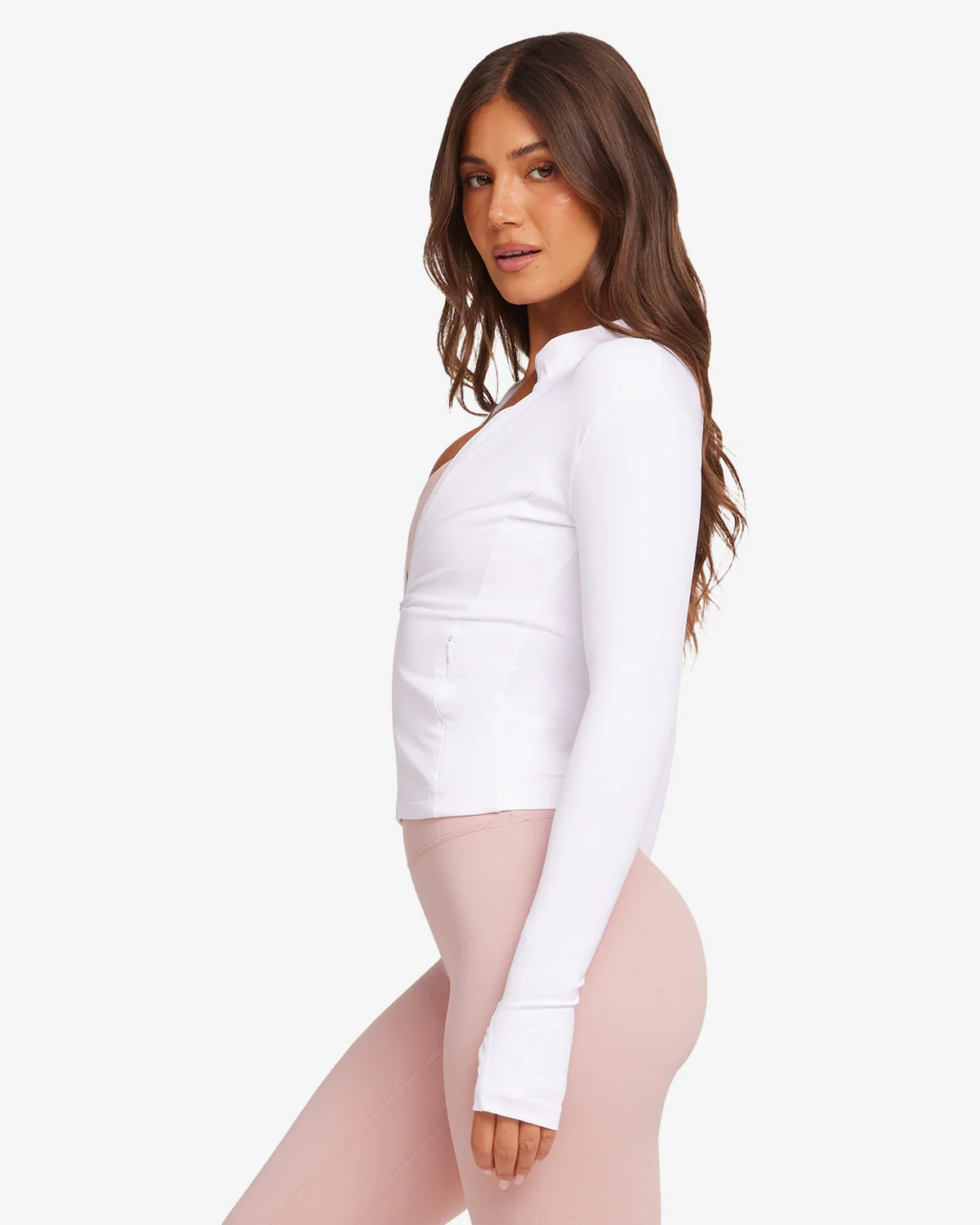 Freedom Pocket Zip Up Jacket | White - Image 3