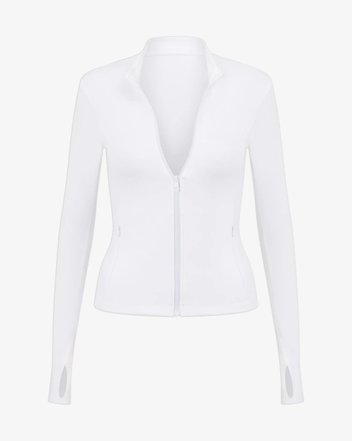 Freedom Pocket Zip Up Jacket | White - Image 5