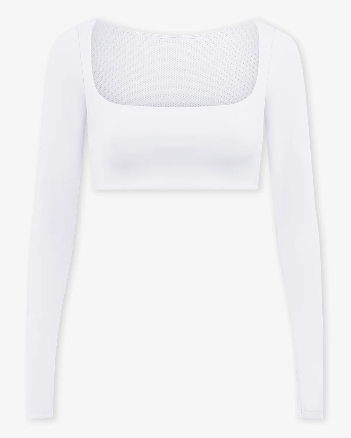 Freedom Scoop Long Sleeve Crop | White - Image 7