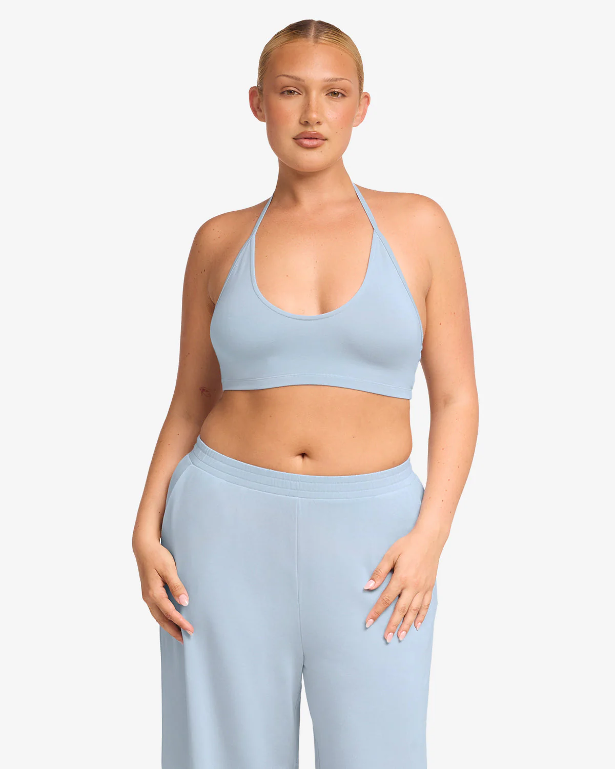 Halter Neck Crop | Dusty Blue - Image 6