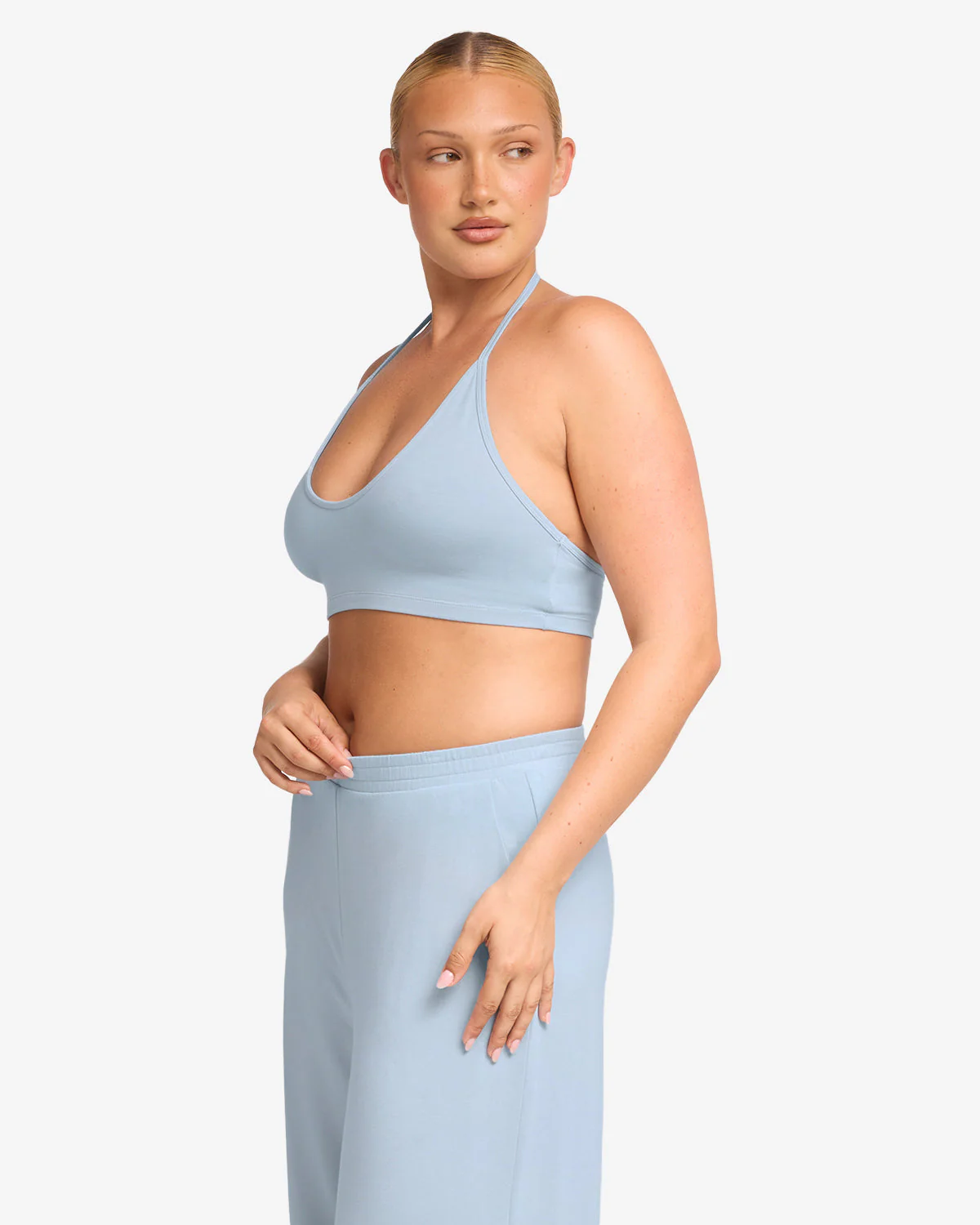 Halter Neck Crop | Dusty Blue - Image 8
