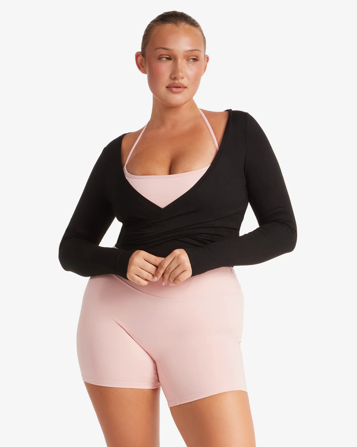 Ballet Wrap Top | Black - Image 7