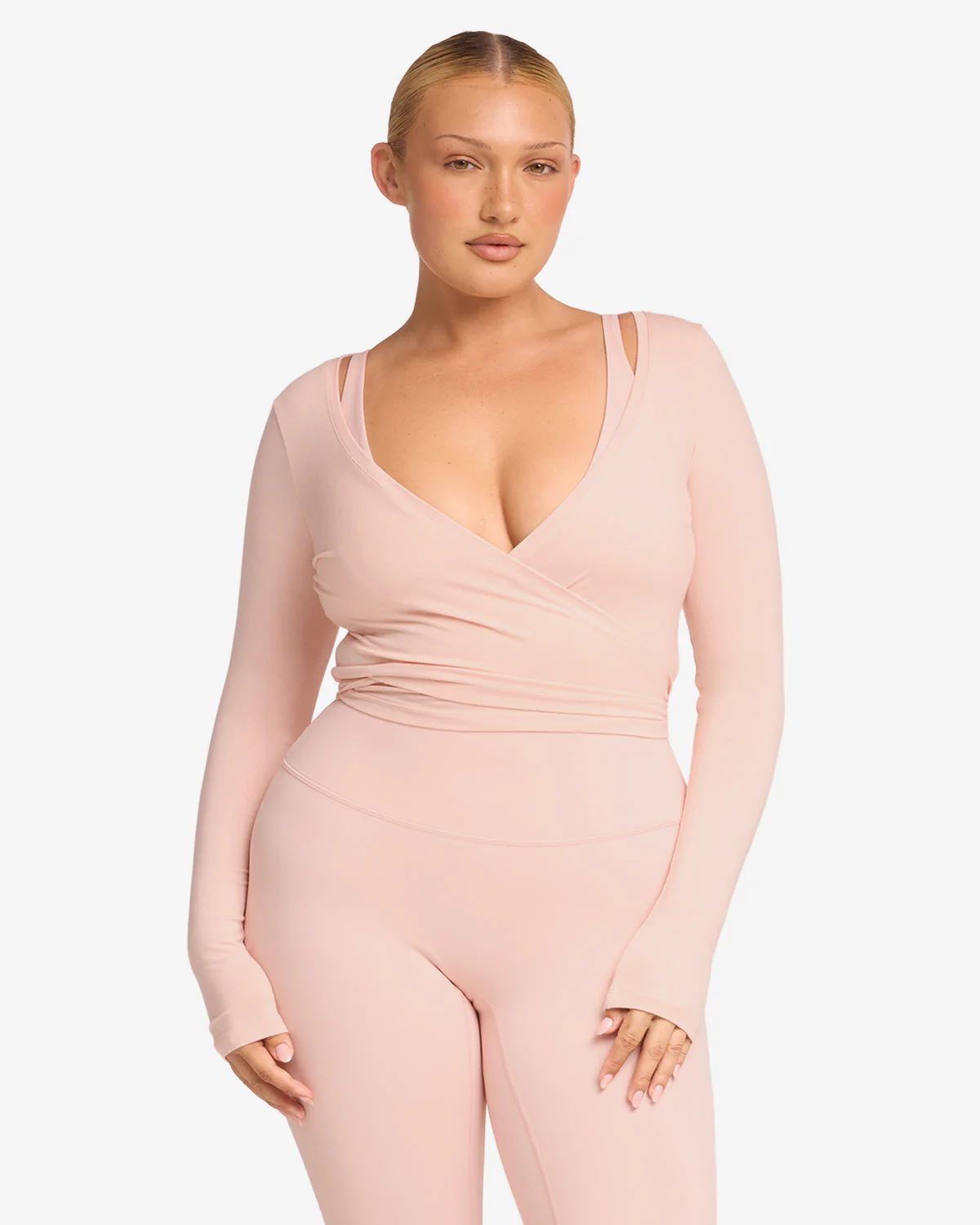 Ballet Wrap Top | Blush - Image 10