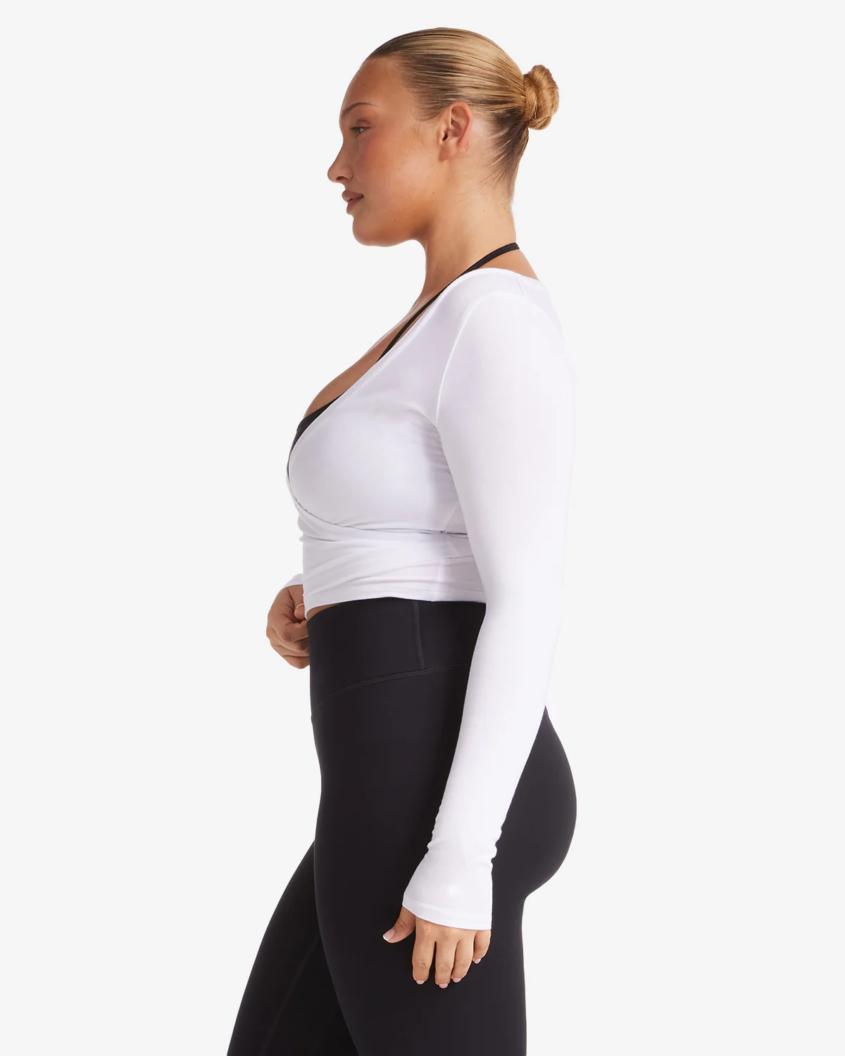 Ballet Wrap Top | White - Image 8