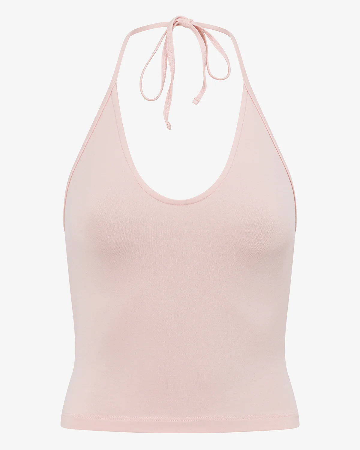 Halter Tie Tank | Blush - Image 4