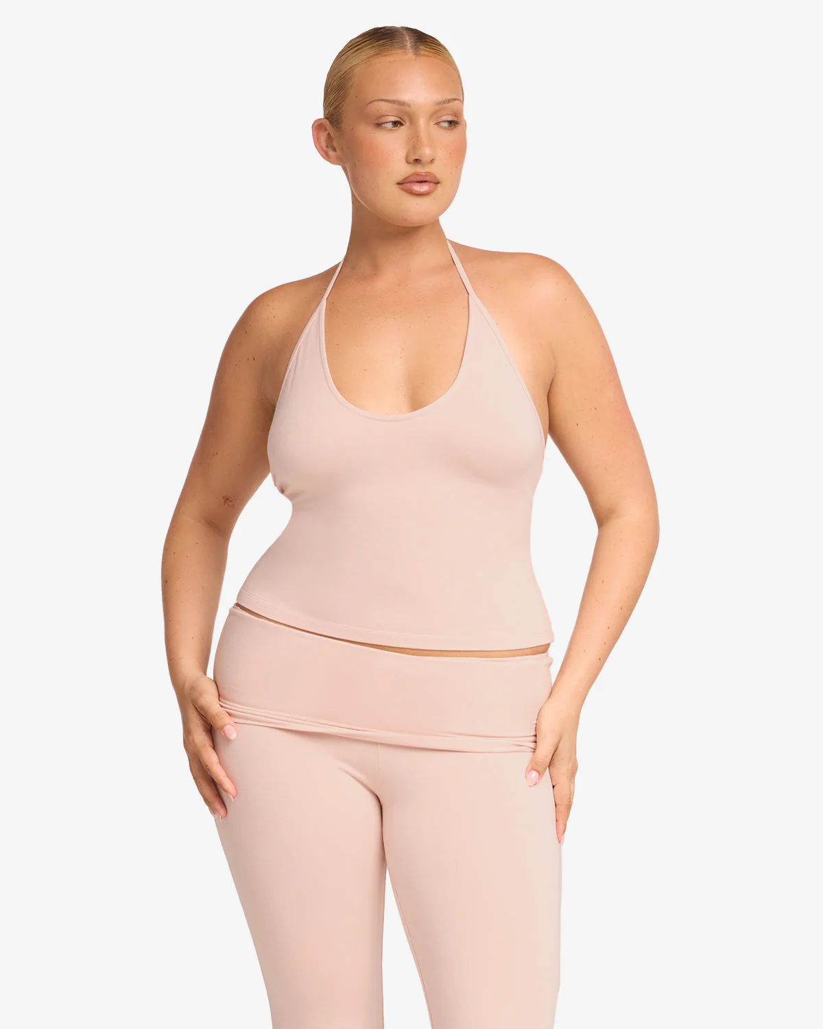 Halter Tie Tank | Blush - Image 6