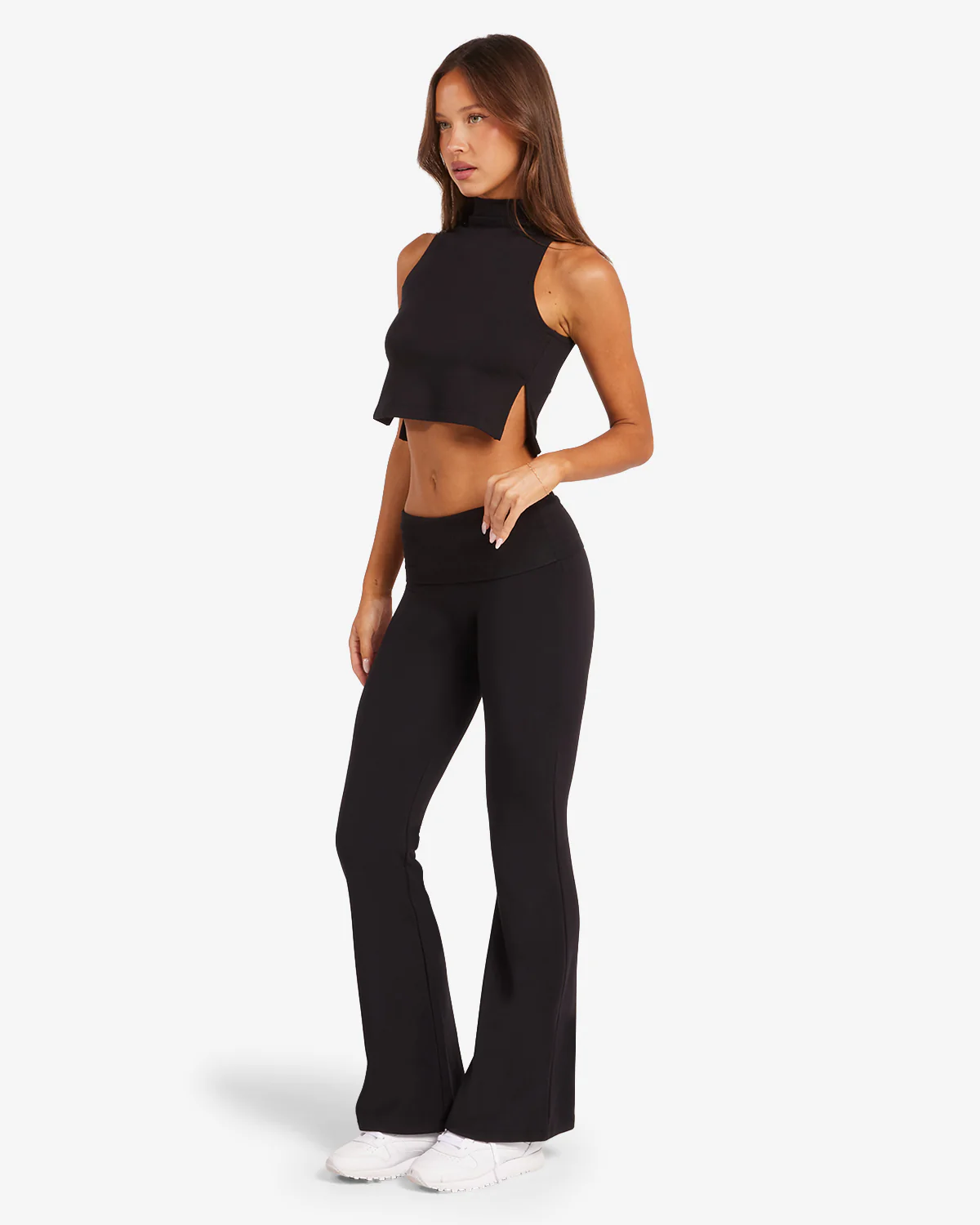 Jersey Flare Pant | Black - Image 7