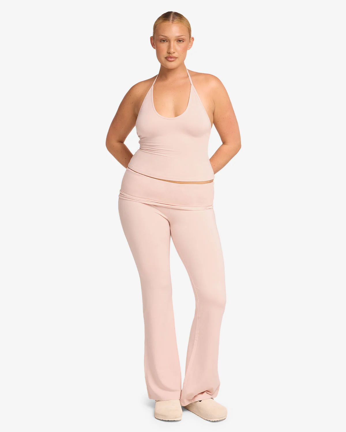 Jersey Flare Pant | Blush - Image 7