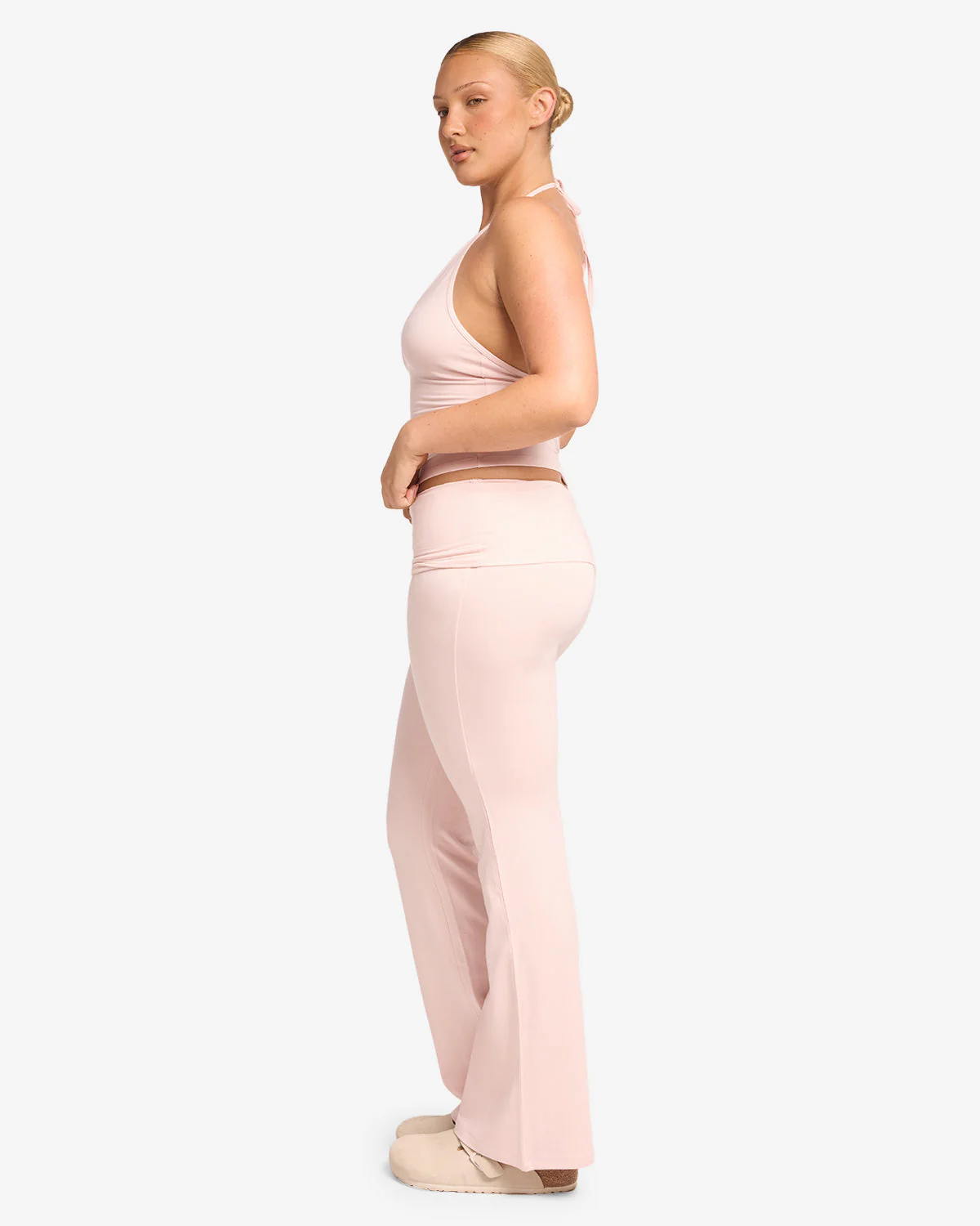 Jersey Flare Pant | Blush - Image 9
