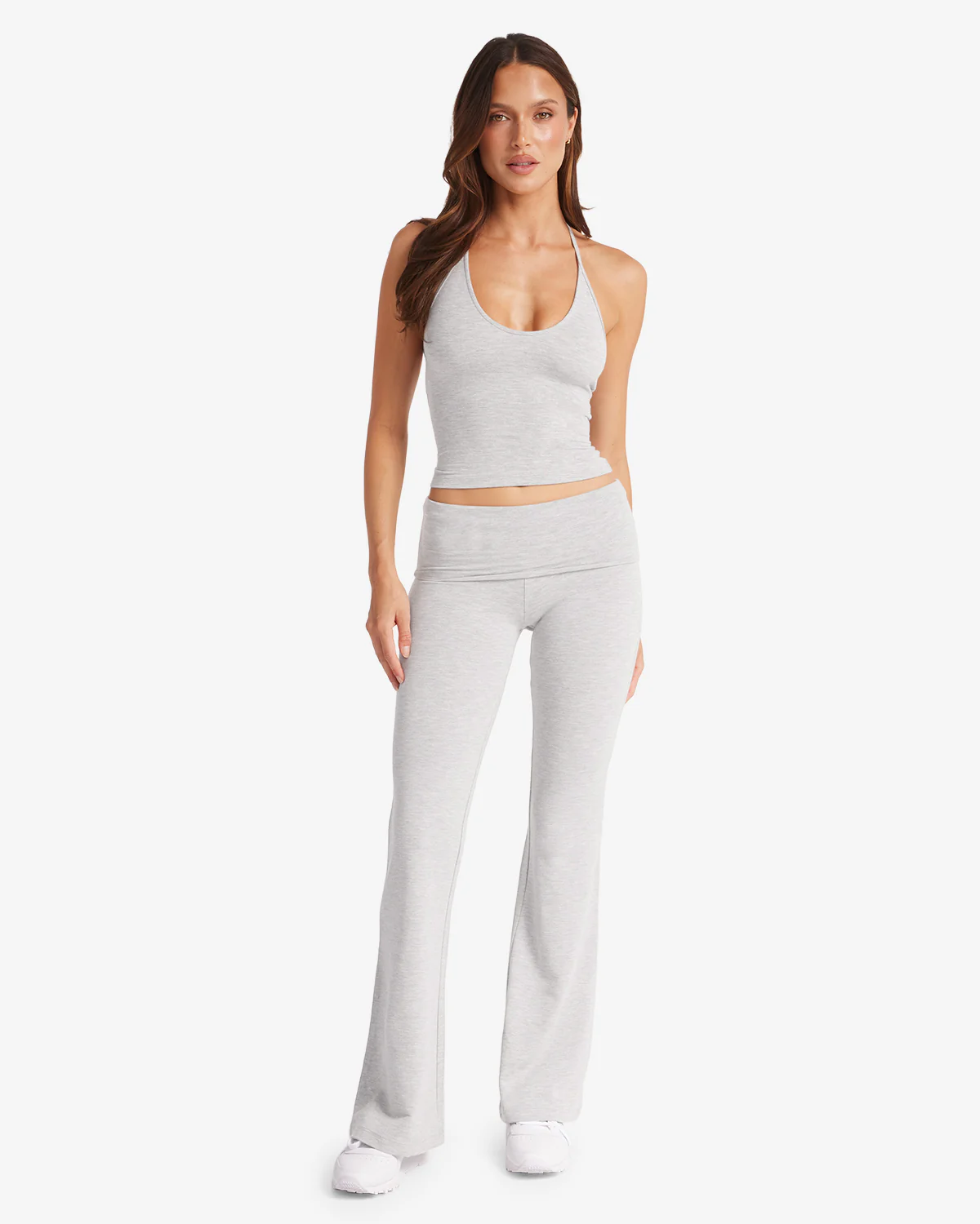 Jersey Flare Pant | Light Grey - Image 10