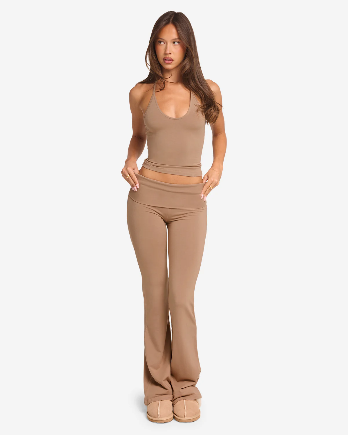 Jersey Flare Pant | Toffee - Image 4