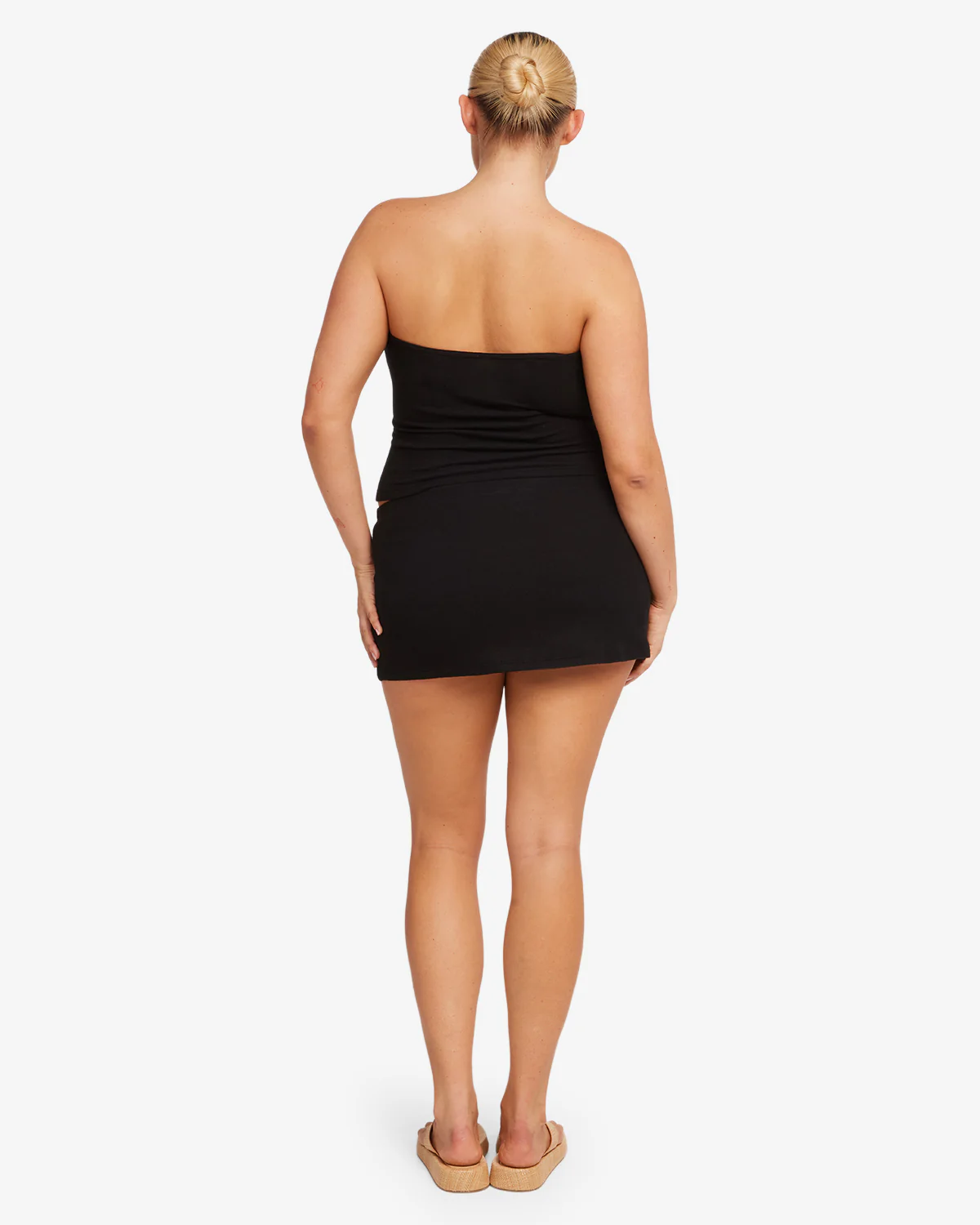 Terry Mini Skirt | Black - Image 11