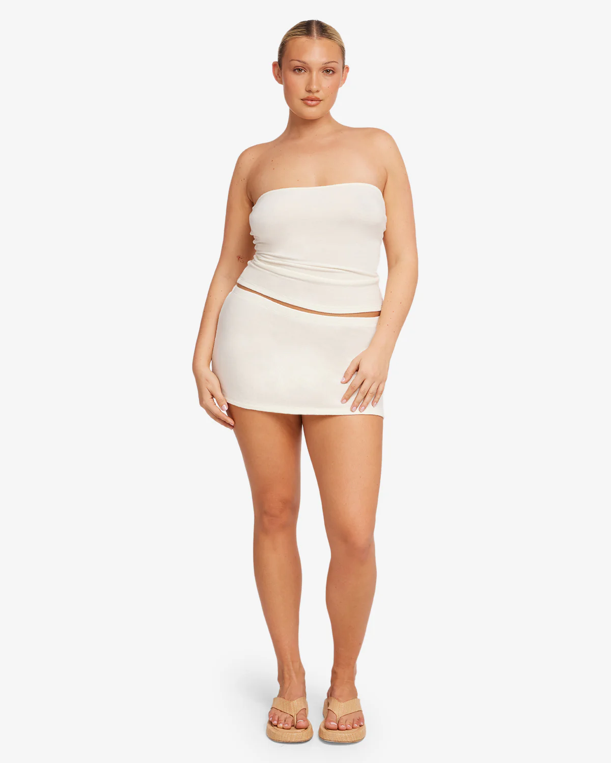 Terry Mini Skirt | Coconut - Image 6