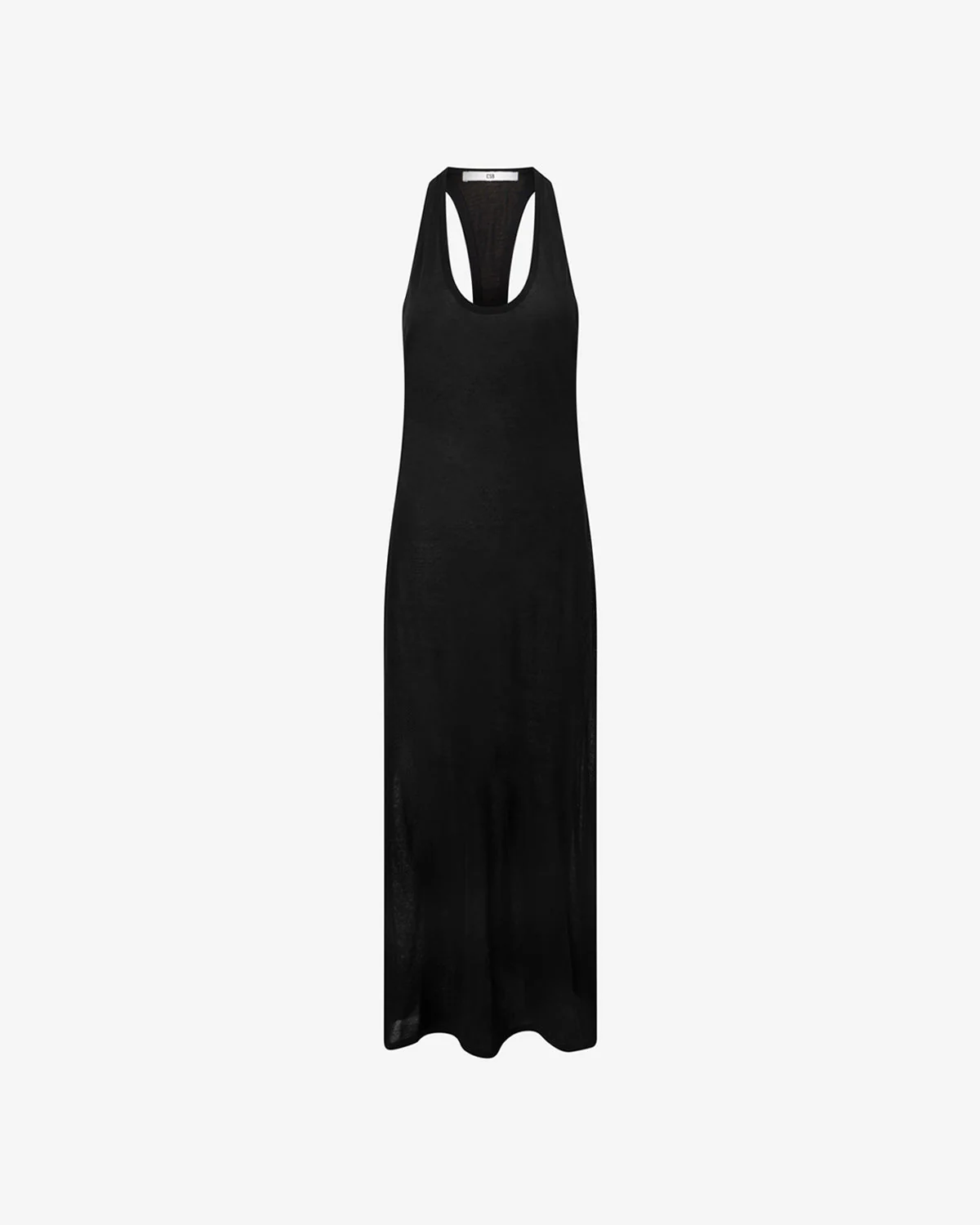 Racerback Slip Maxi Dress | Black - Image 3