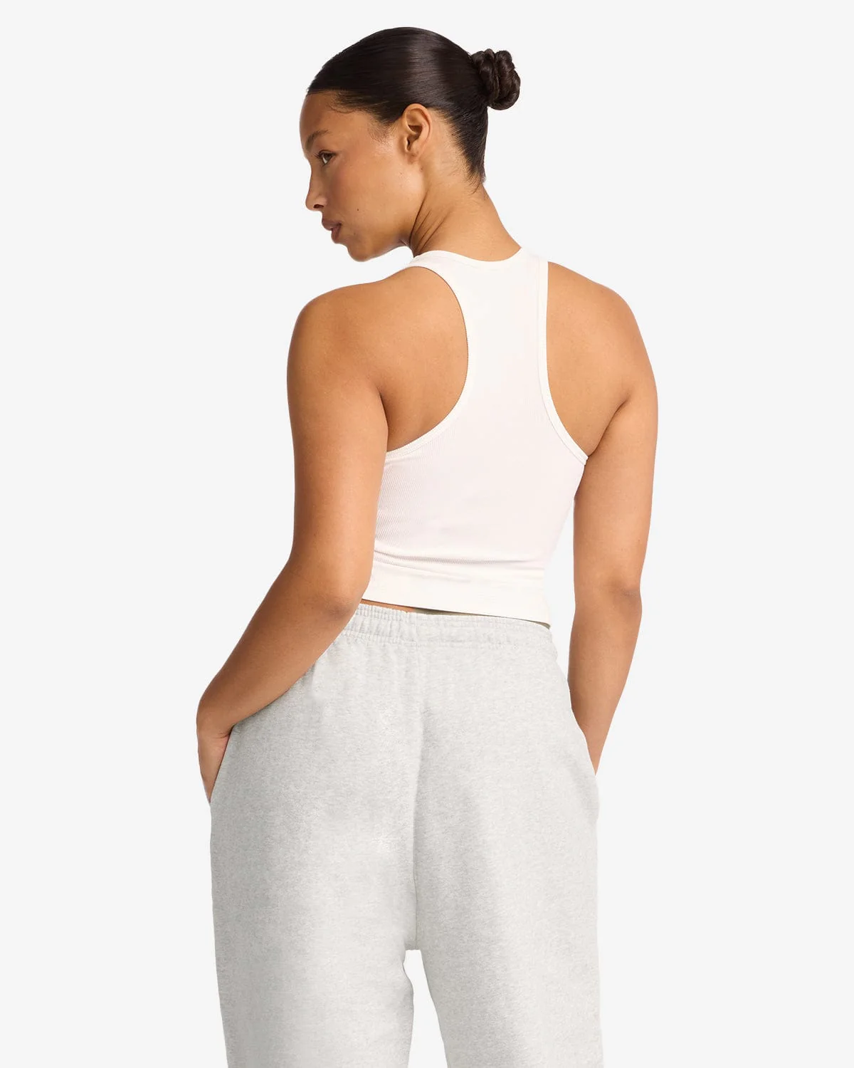 Longline Rib Tank | White - Image 6