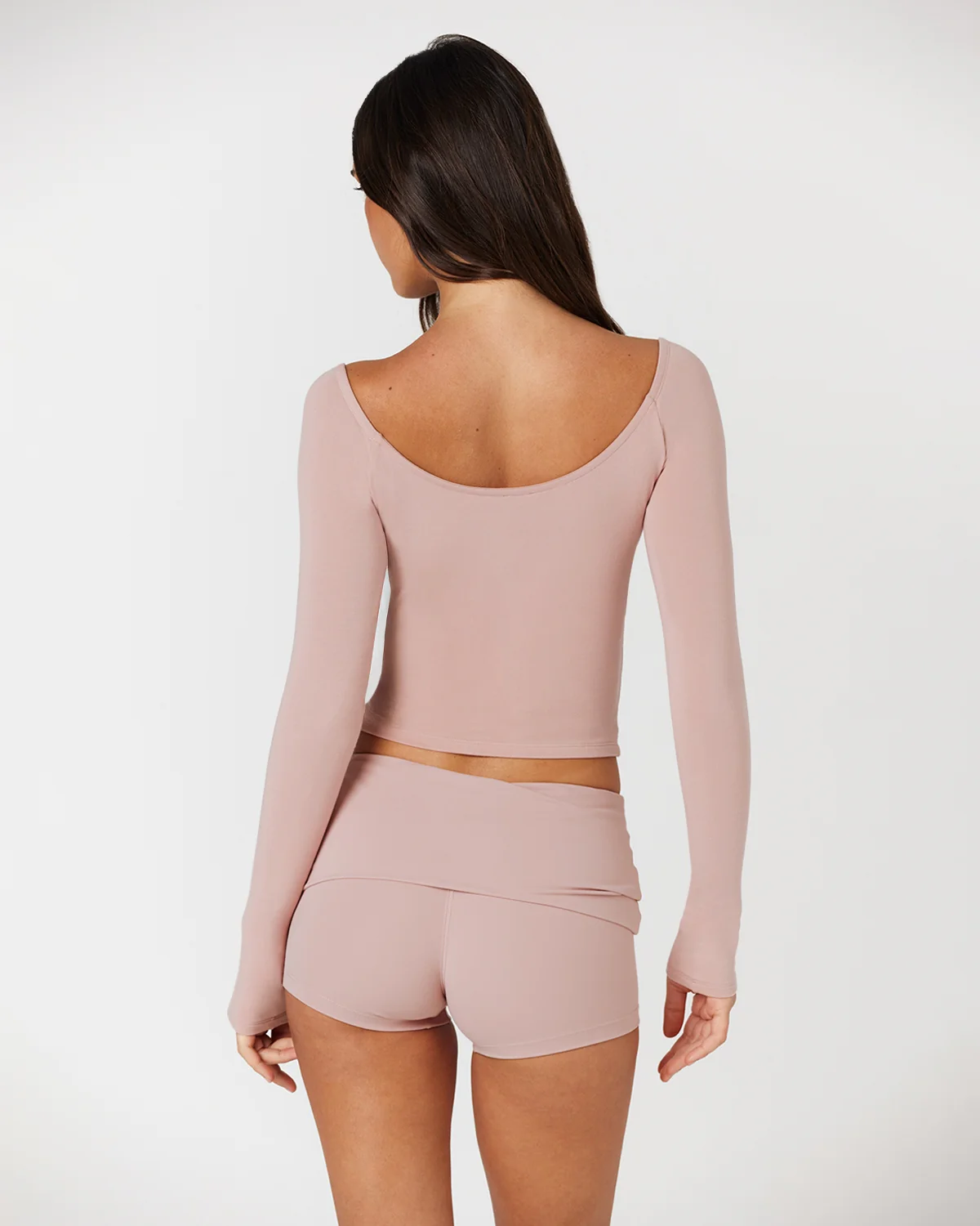 Off Shoulder Wrap Top | Dusty Pink - Image 6