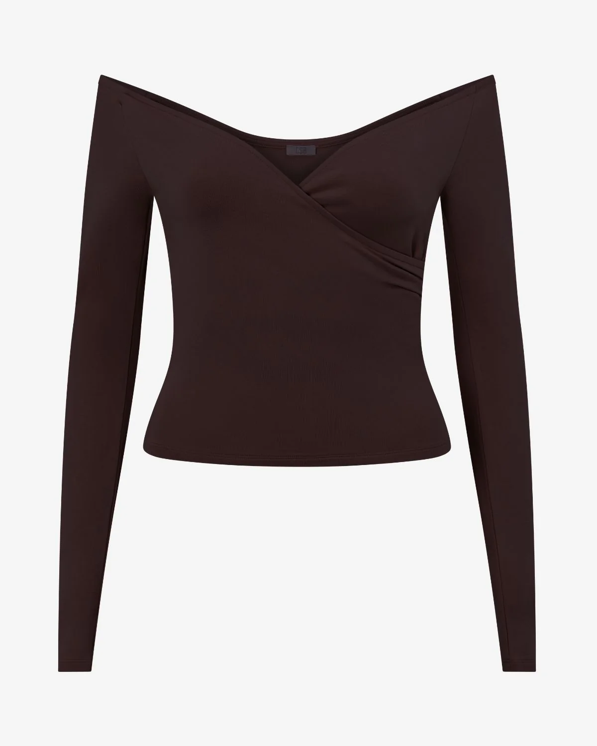 Off Shoulder Wrap Top | Espresso - Image 9