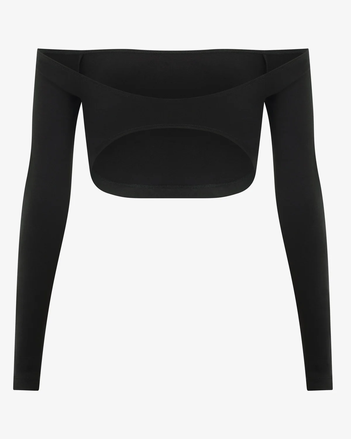 Open Back Long Sleeve Top | Black - Image 10