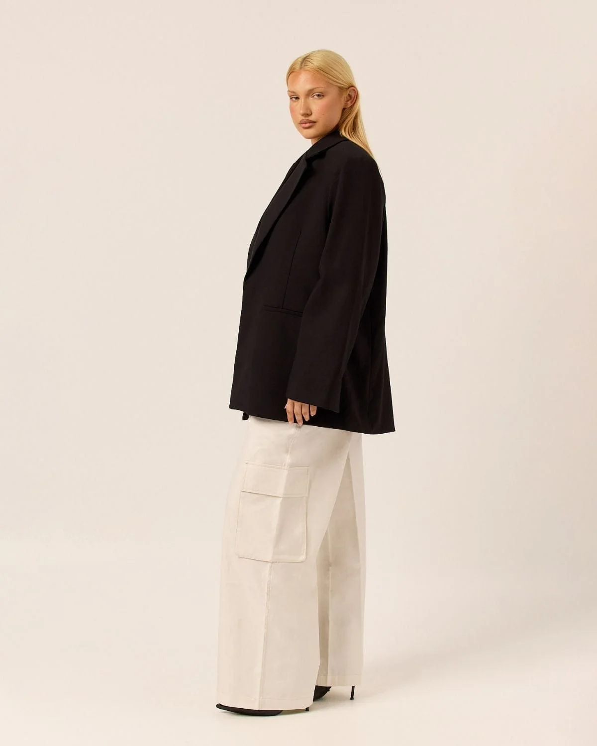 Oversized Blazer | Black - Image 4