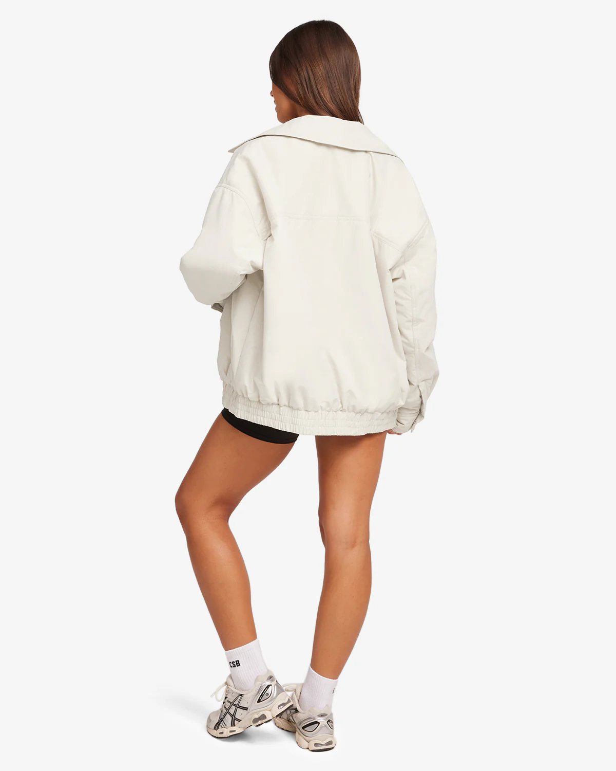Oversized Bomber Jacket | Oak - Image 3