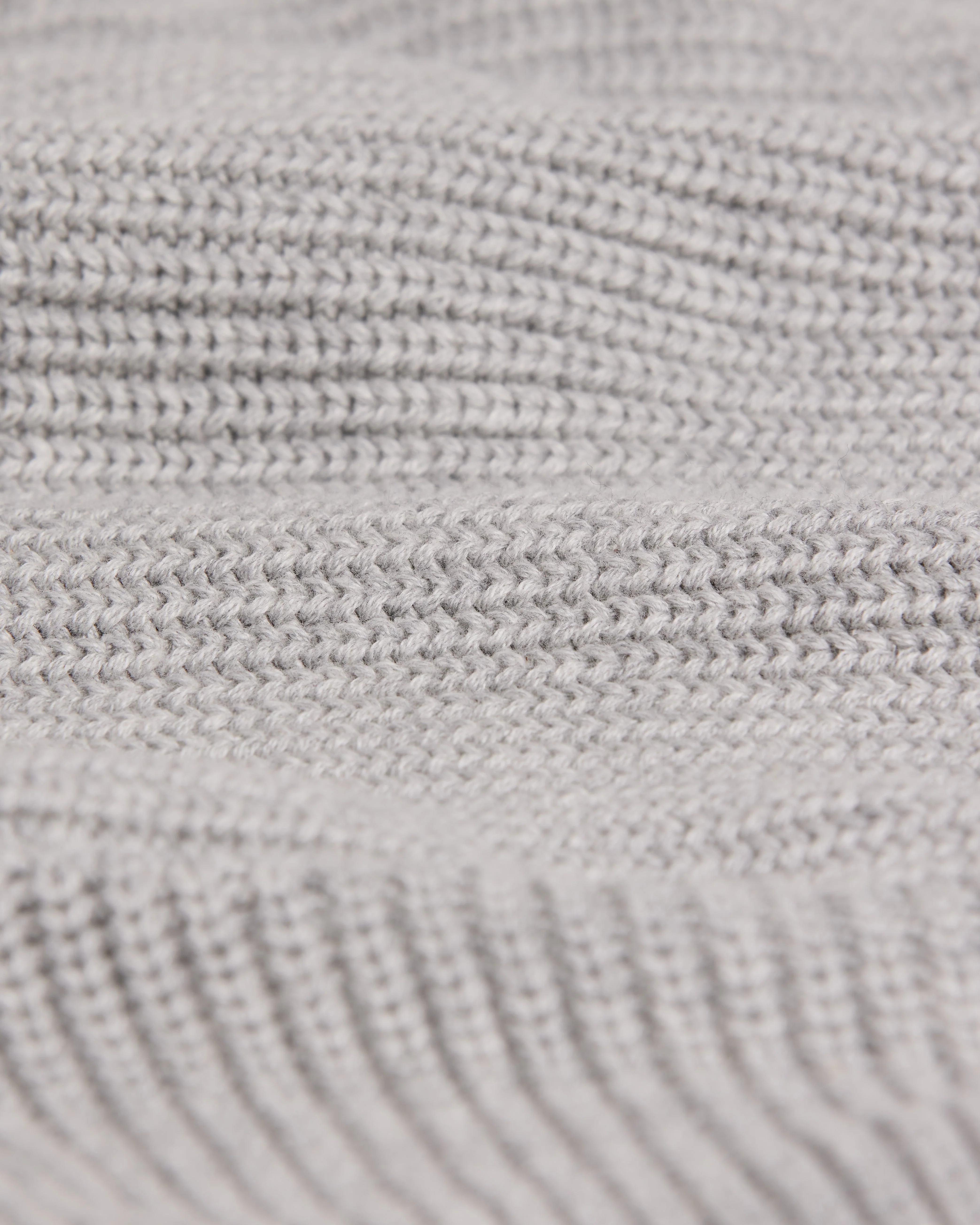 Oversized Knit Sweater | Grey Marl - Image 9