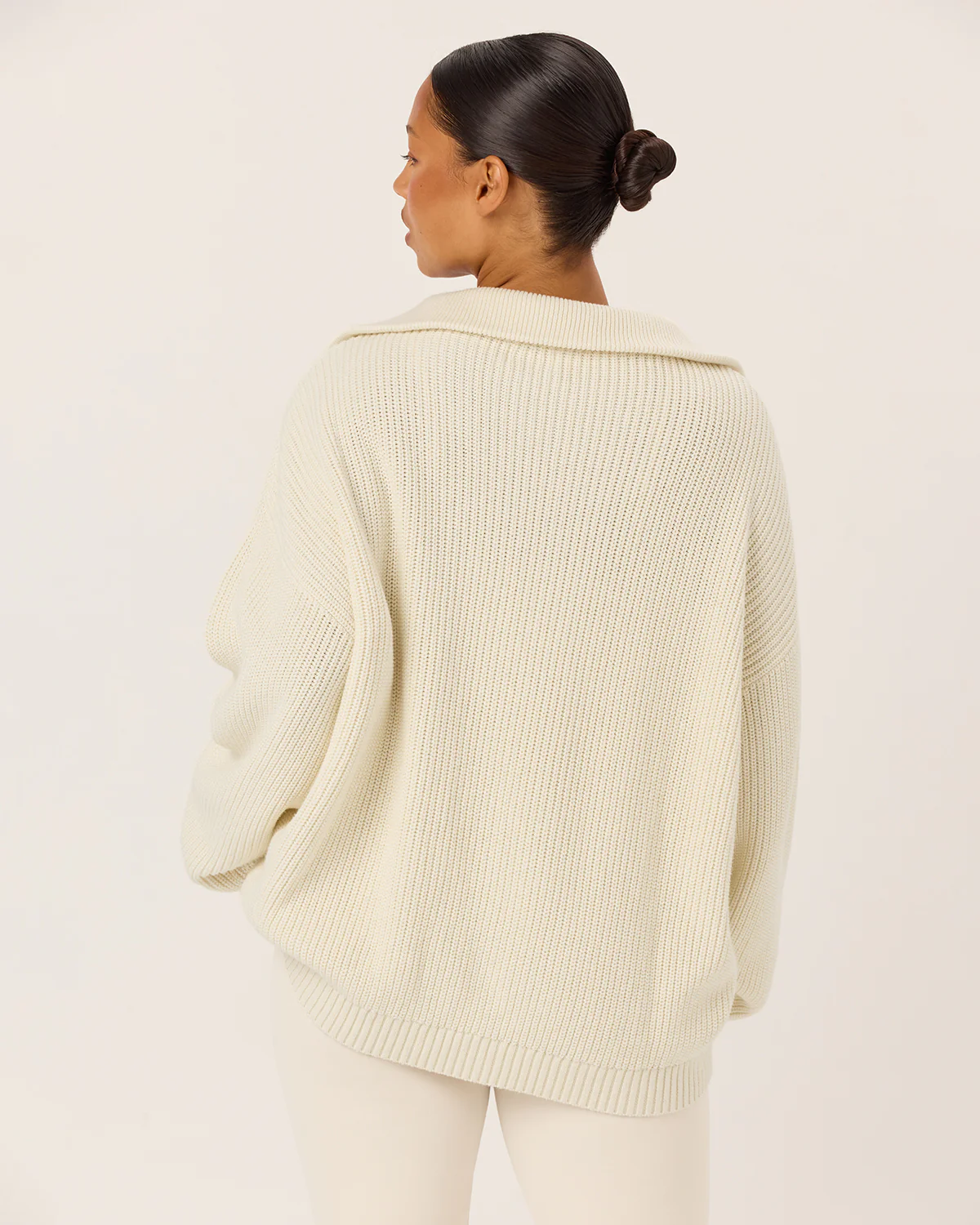 Oversized Knit Sweater | Milk - Image 3