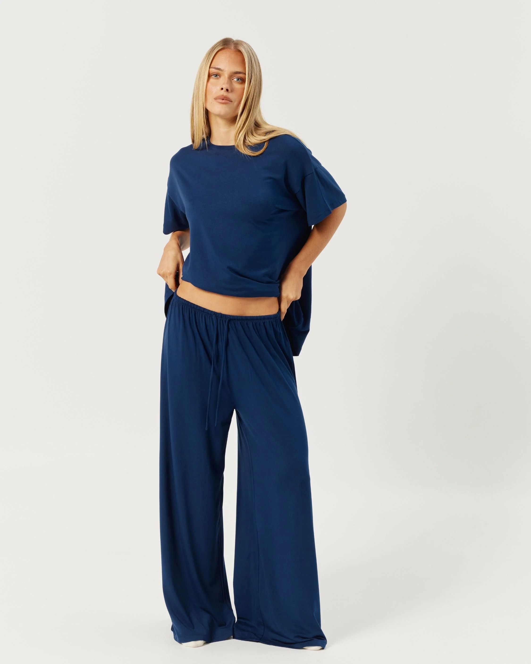 Oversized Sleep Tee | Navy - Image 4