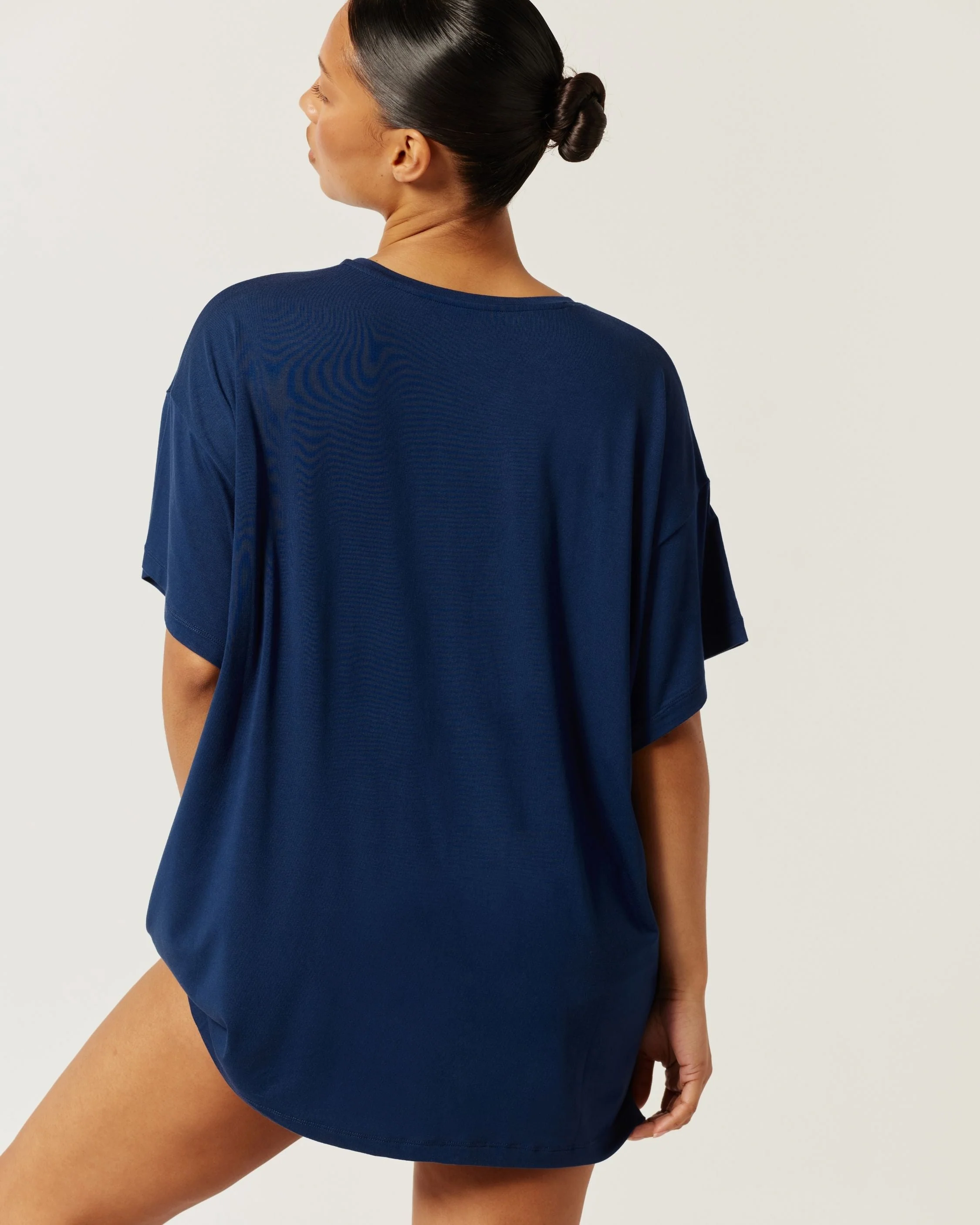 Oversized Sleep Tee | Navy - Image 7