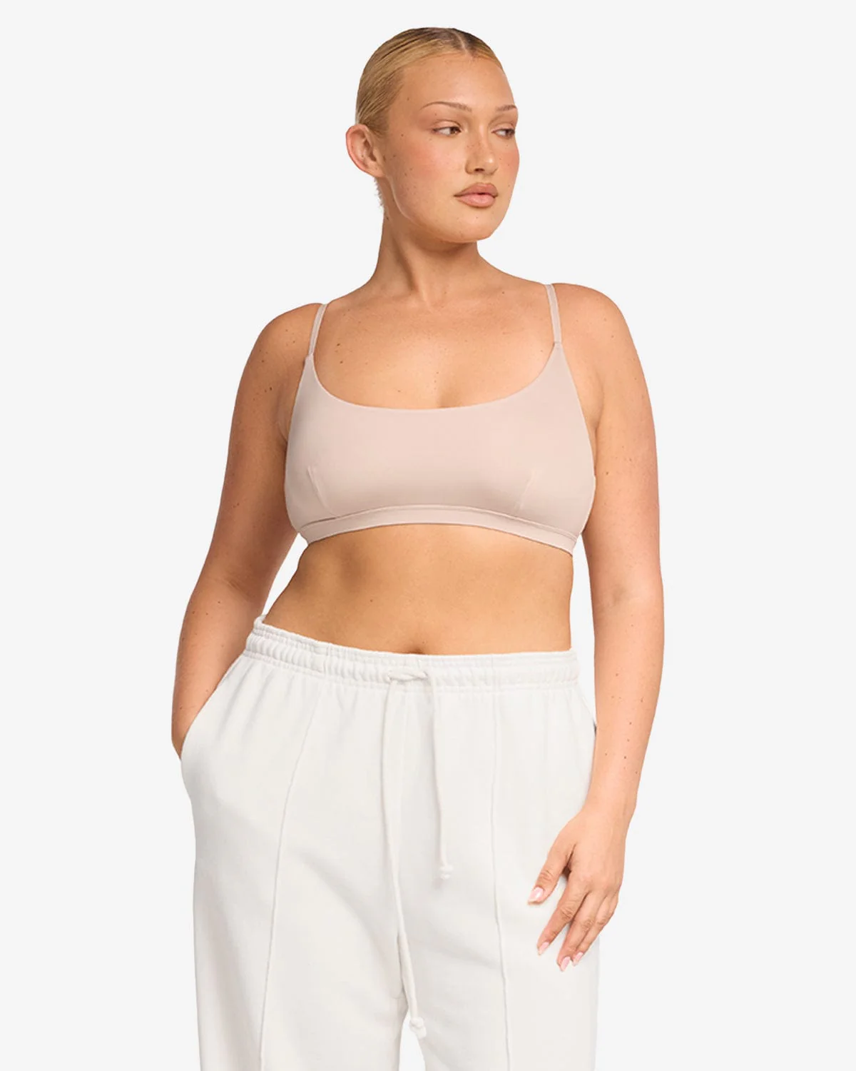 Scoop Neck Bralette | Sand - Image 6
