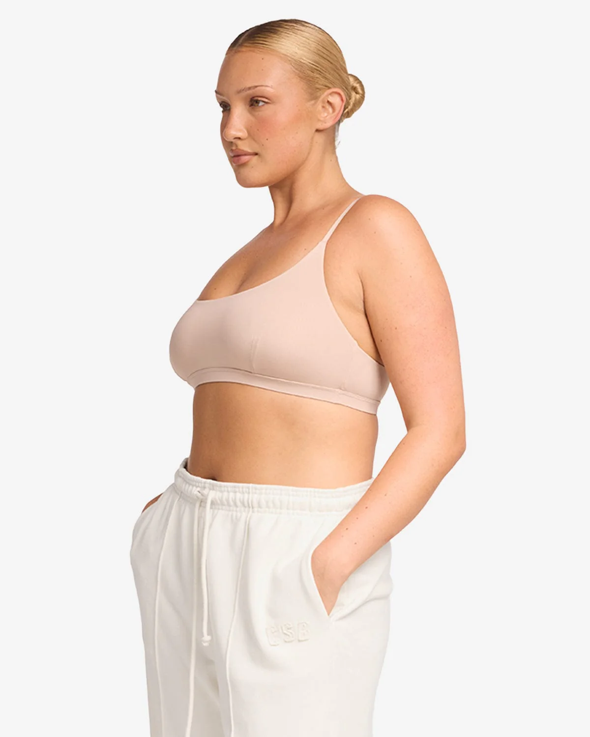 Scoop Neck Bralette | Sand - Image 7