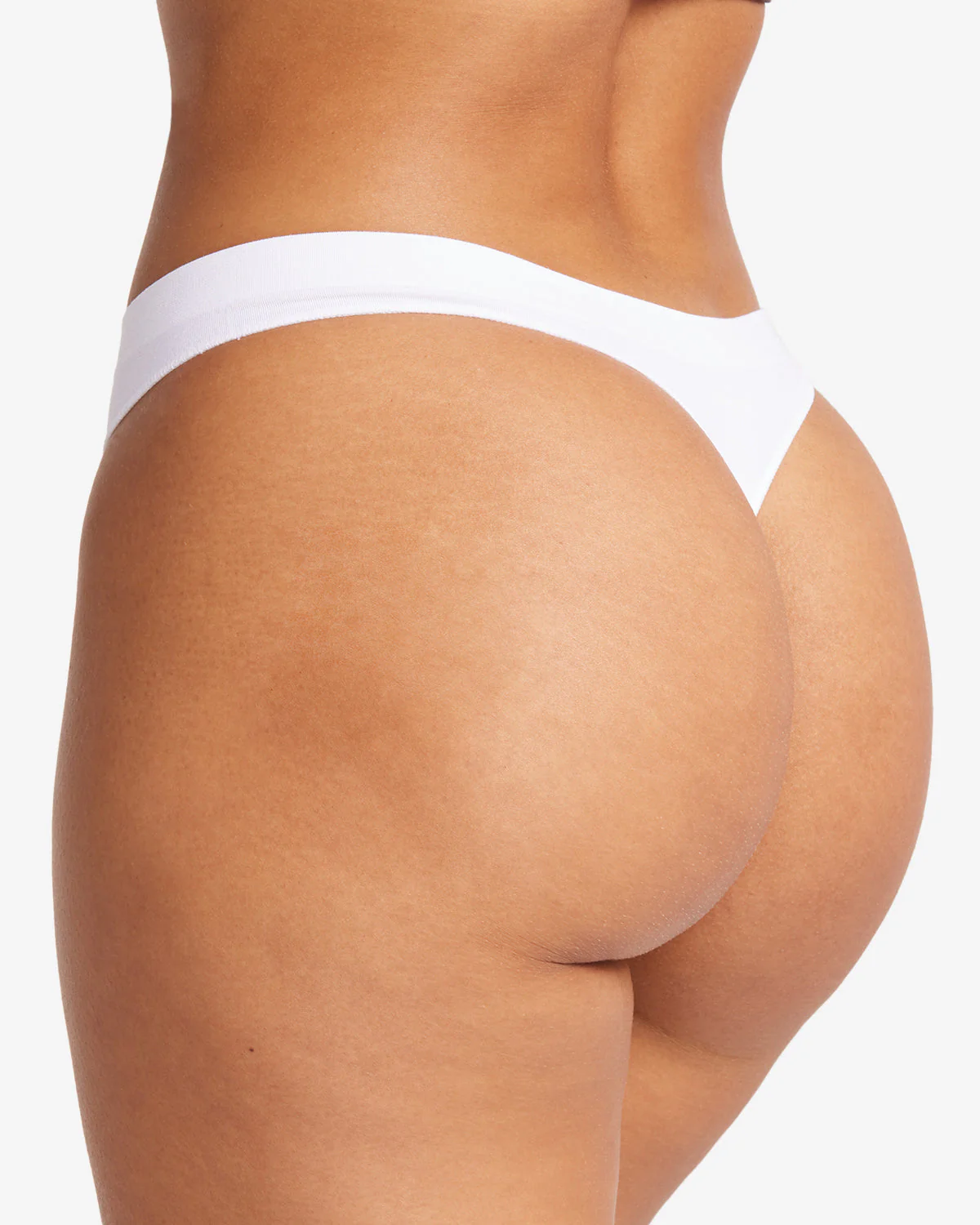 Seamless Bamboo Thong | White - Image 3
