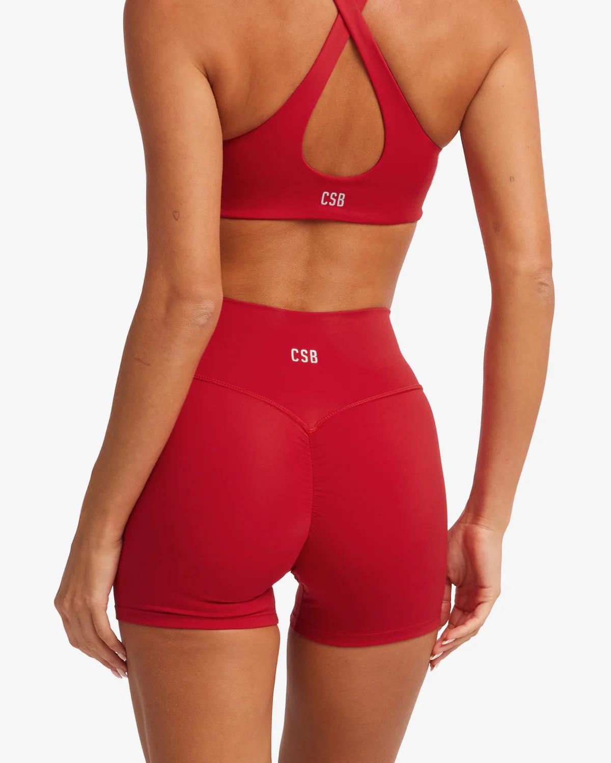 Serenity Scrunch Shorts 4" | Chilli - Image 8